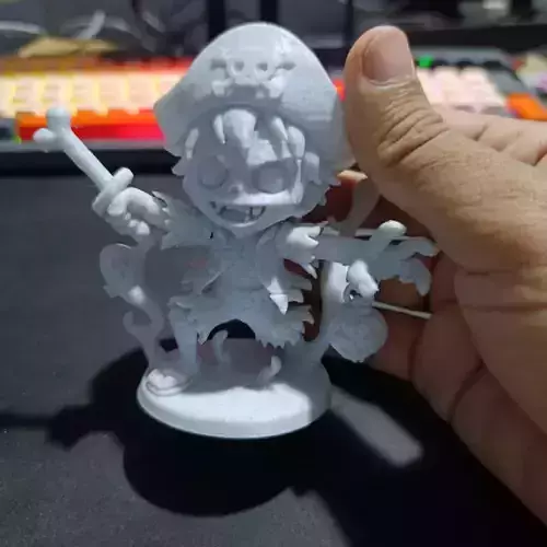 Chibi Luffy Zombie Pirate Halloween Edition