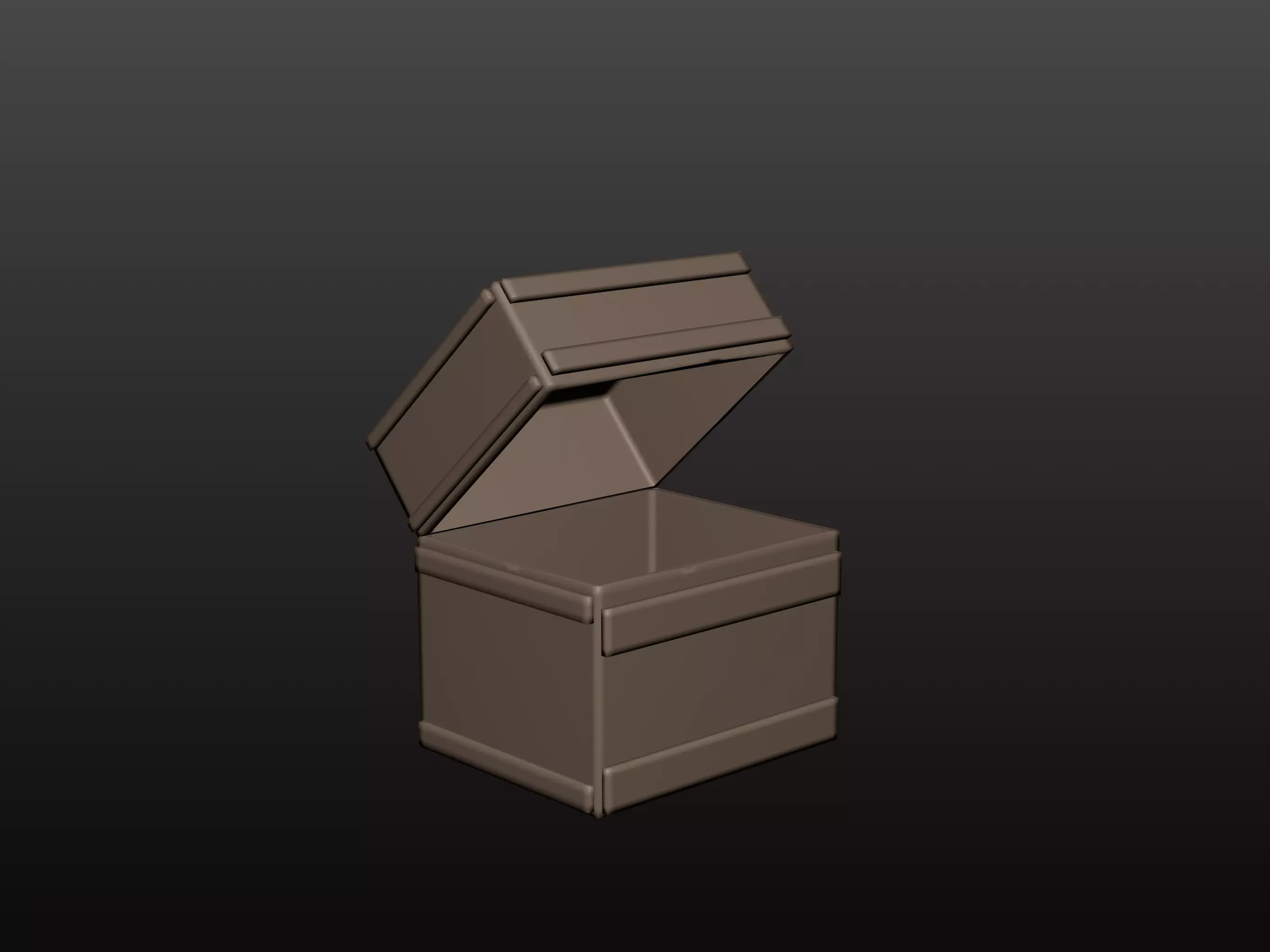 Pirate Treasure Chest 3D model_0