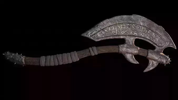 Viking Axe Low-poly 3D model