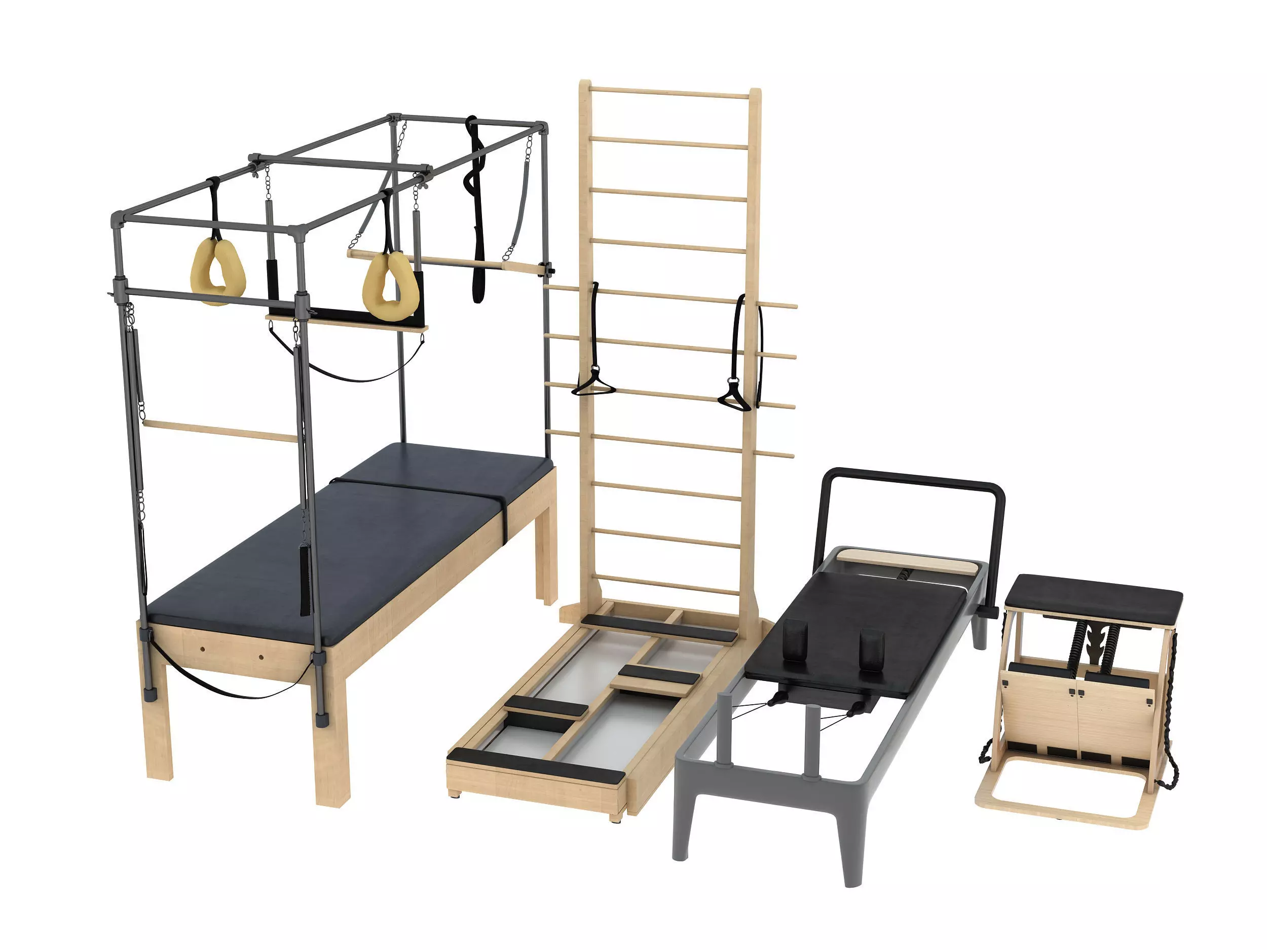PILATES EQUIPMENT 3D model_0