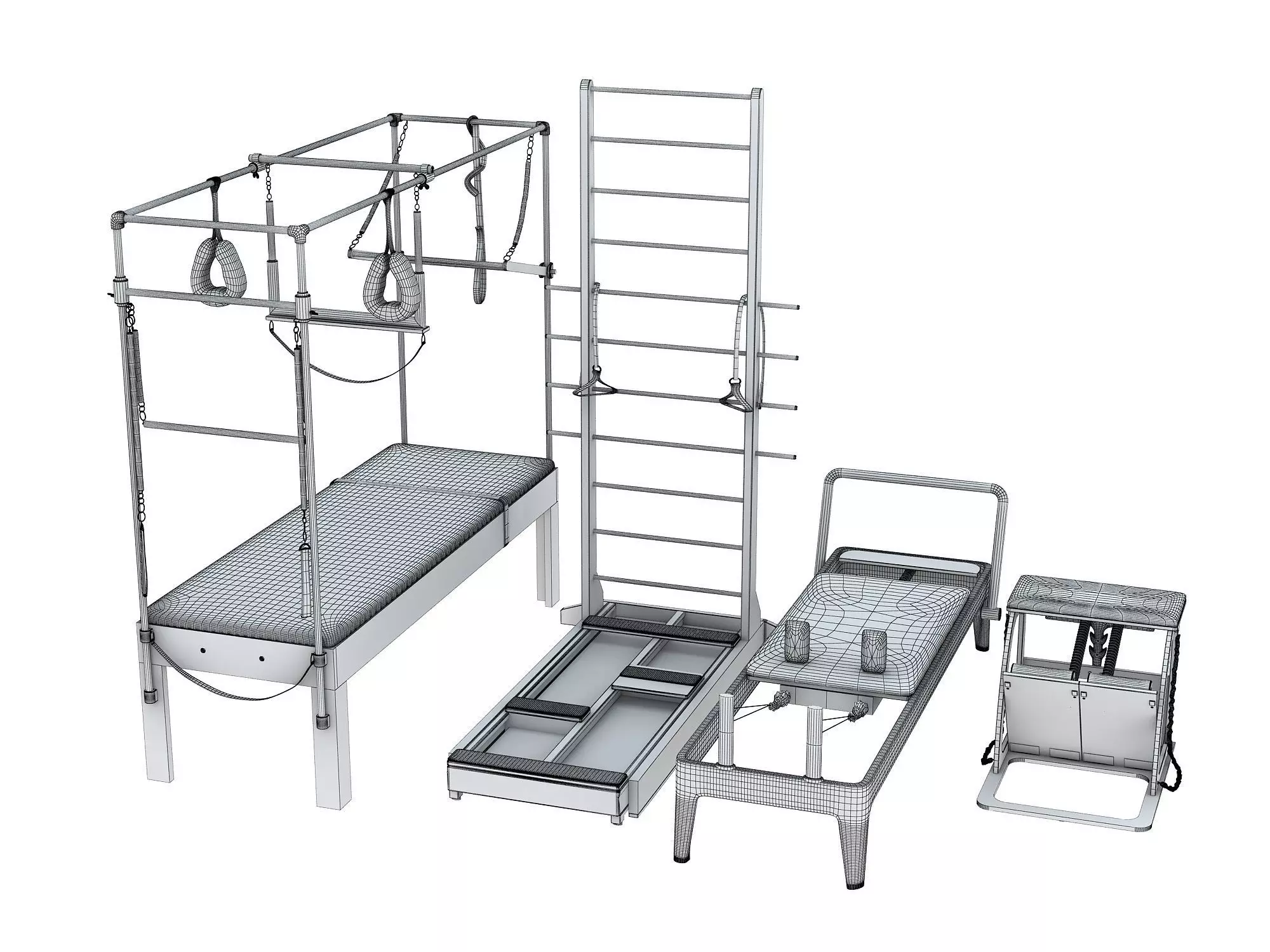 PILATES EQUIPMENT 3D model_15