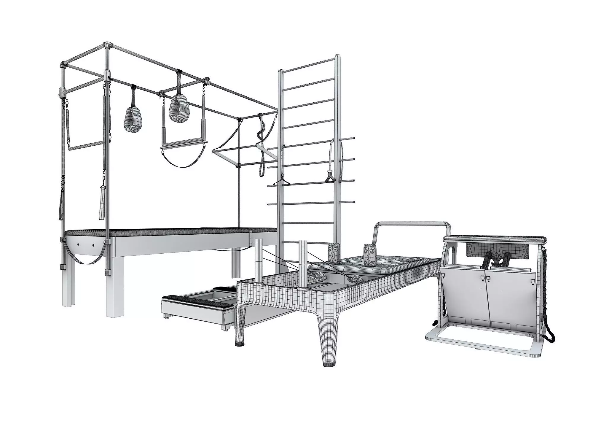 PILATES EQUIPMENT 3D model_16