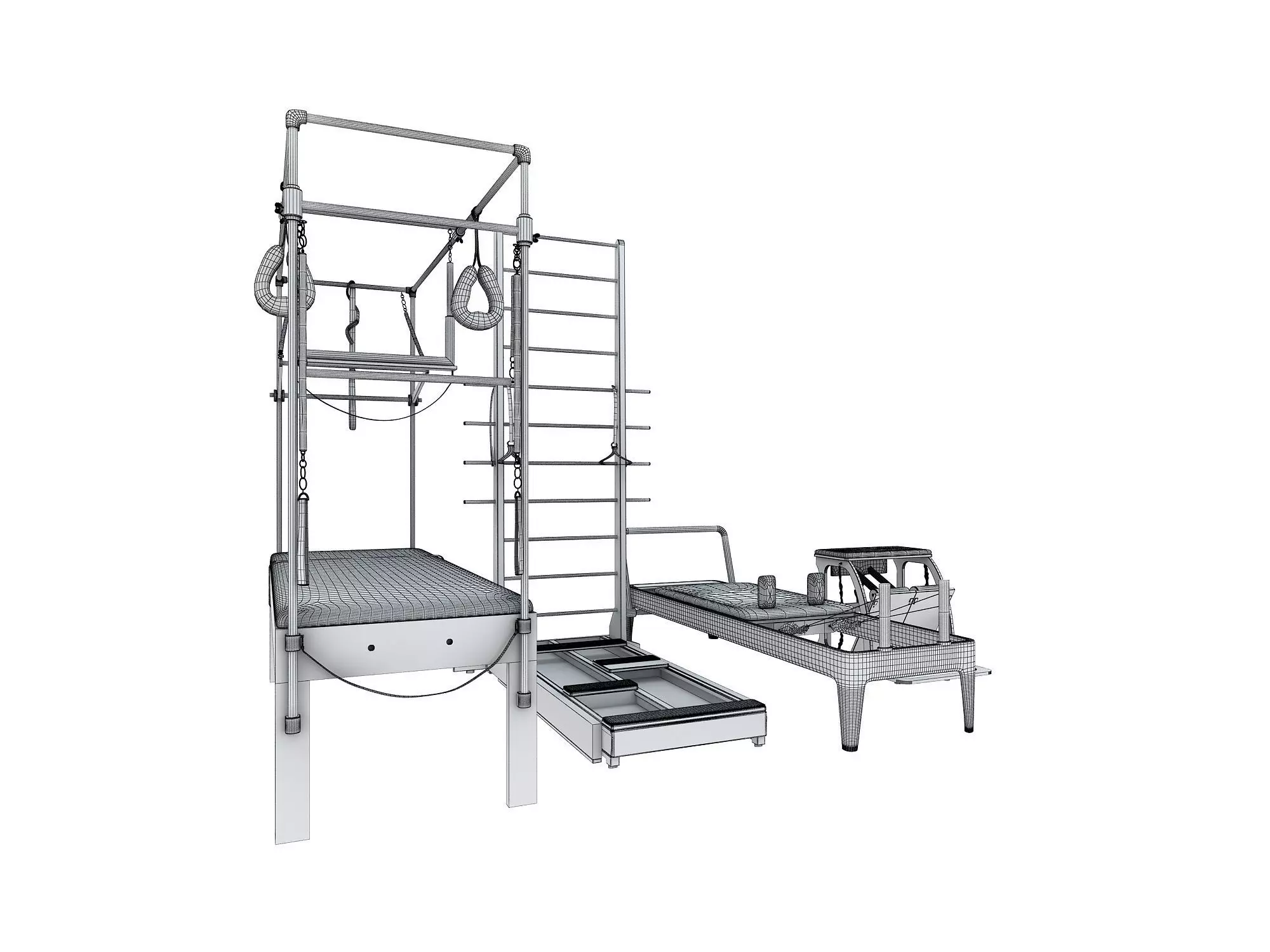 PILATES EQUIPMENT 3D model_17