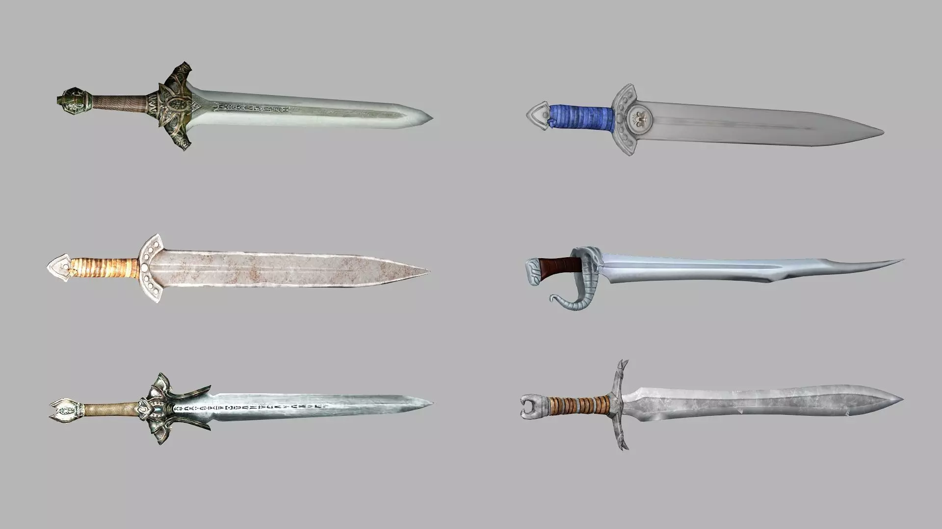Medieval Polearms Weapon Pack 03 Low-poly 3D Model Low-poly 3D model_1