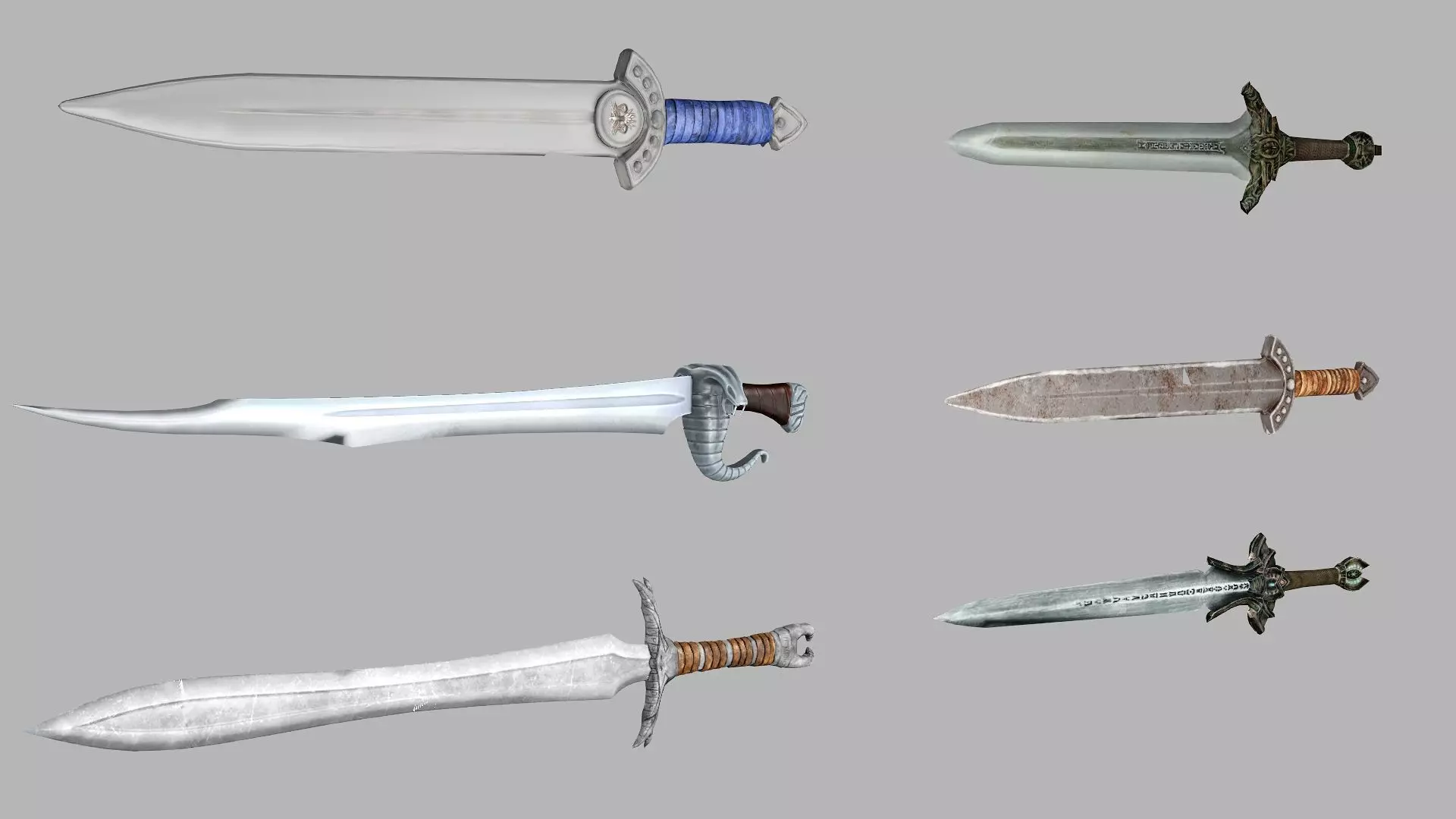Medieval Polearms Weapon Pack 03 Low-poly 3D Model Low-poly 3D model_2