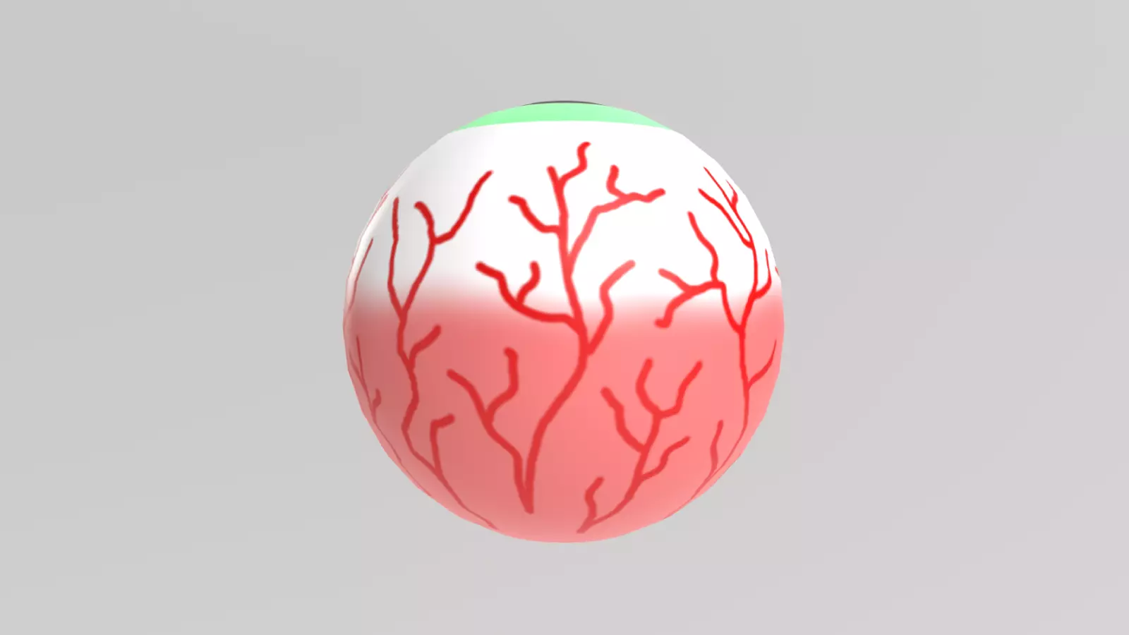 Stylized Low-Poly Halloween Eyeball Low-poly 3D model_6