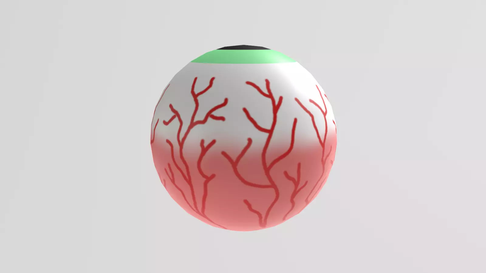 Stylized Low-Poly Halloween Eyeball Low-poly 3D model_5