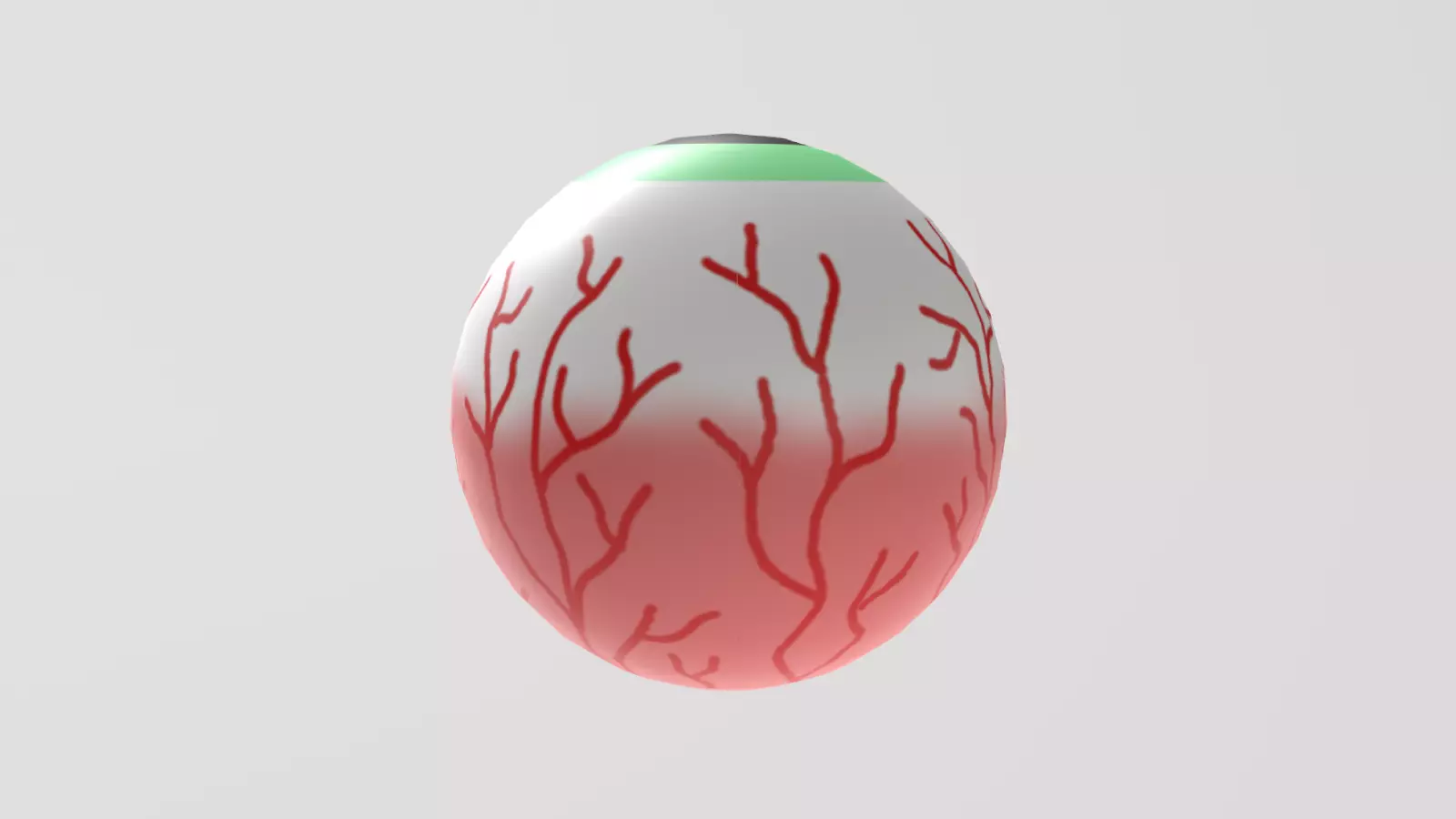 Stylized Low-Poly Halloween Eyeball Low-poly 3D model_8