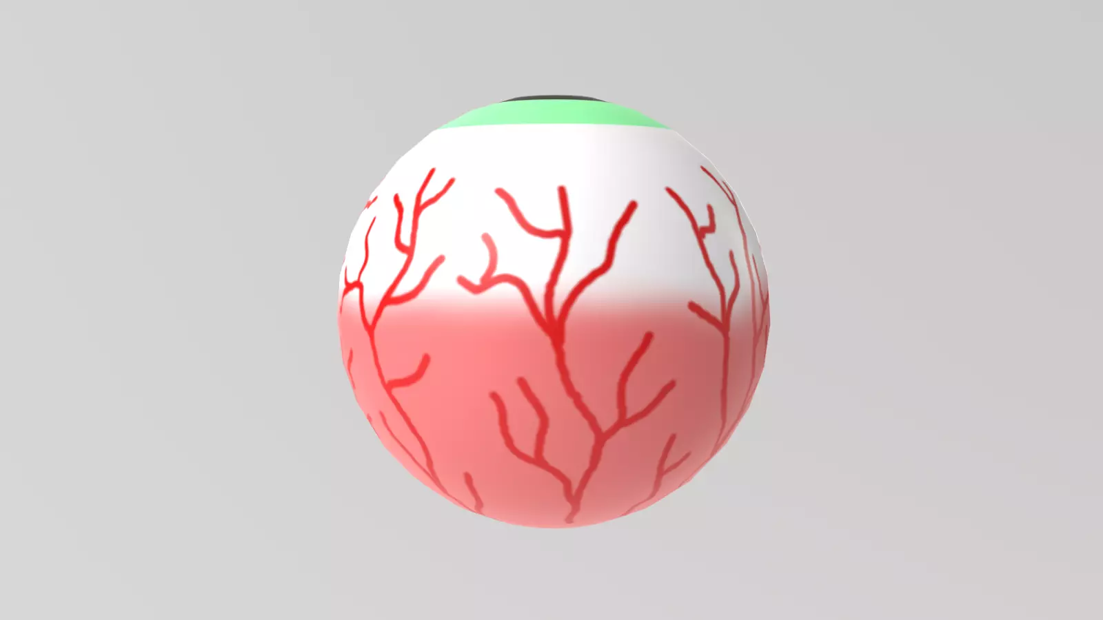 Stylized Low-Poly Halloween Eyeball Low-poly 3D model_7