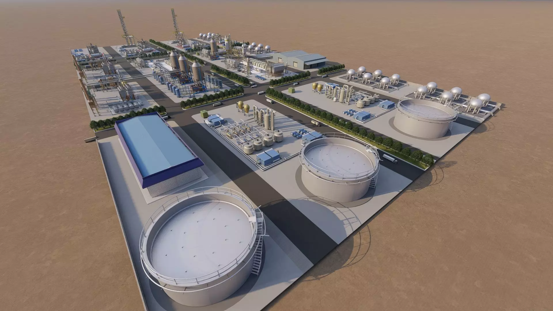 Industrial Factory-Petrochemical 3D model_6