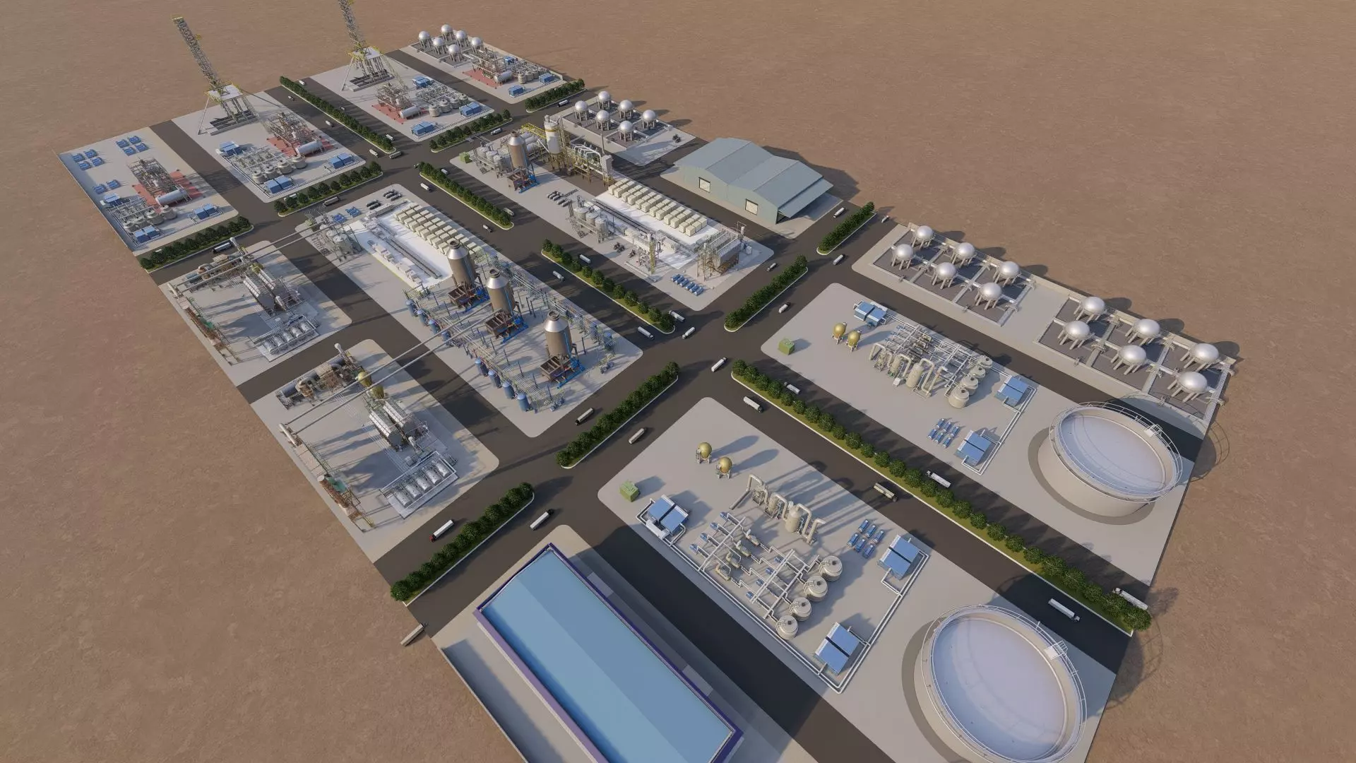 Industrial Factory-Petrochemical 3D model_36