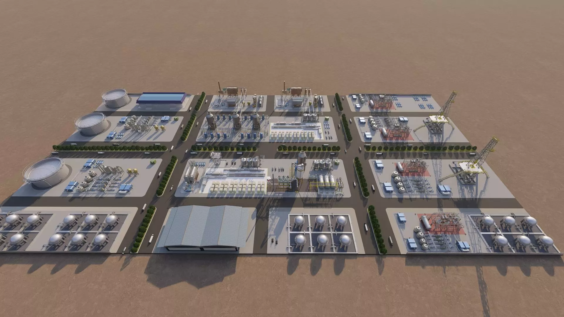 Industrial Factory-Petrochemical 3D model_30