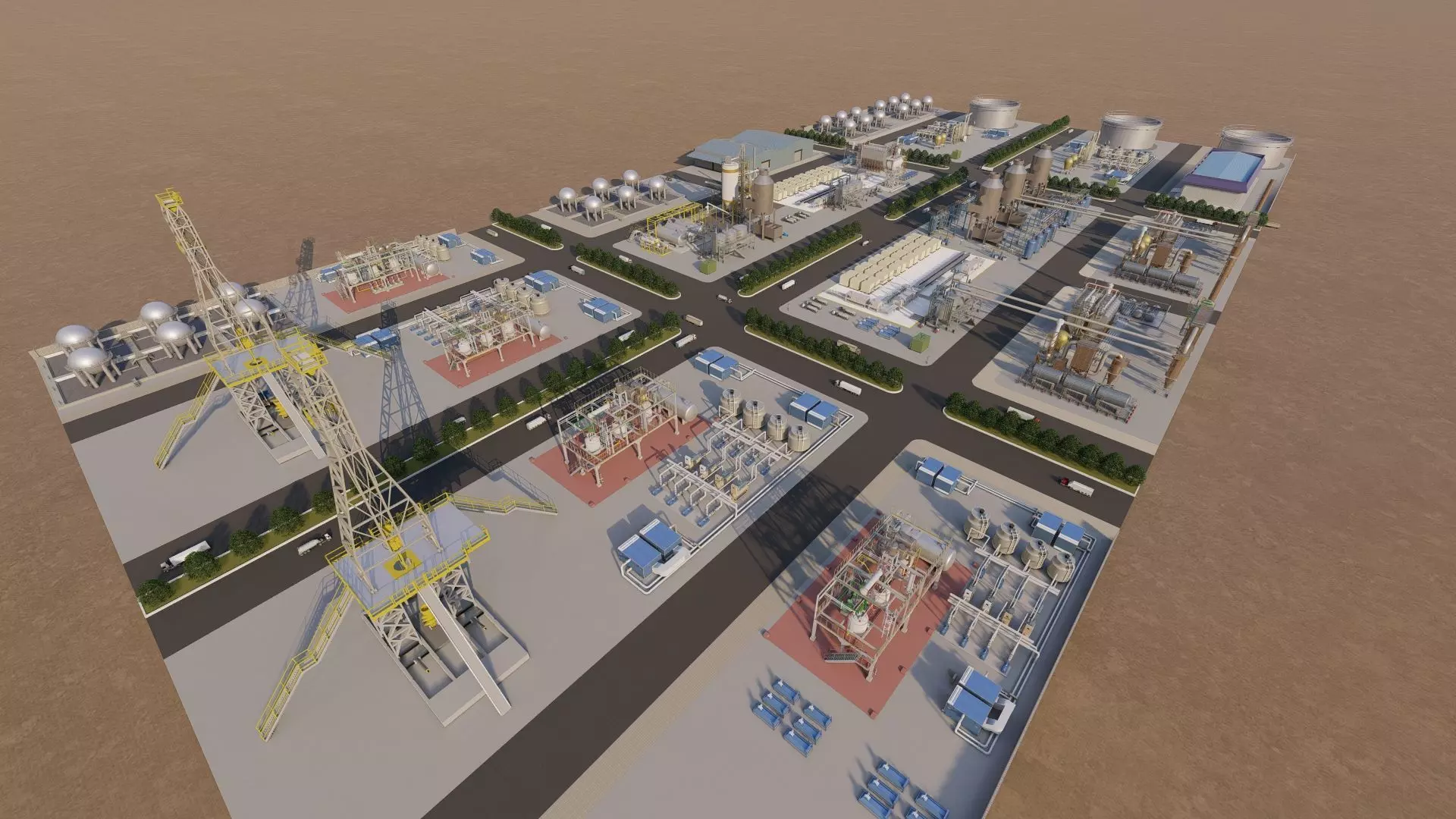 Industrial Factory-Petrochemical 3D model_7
