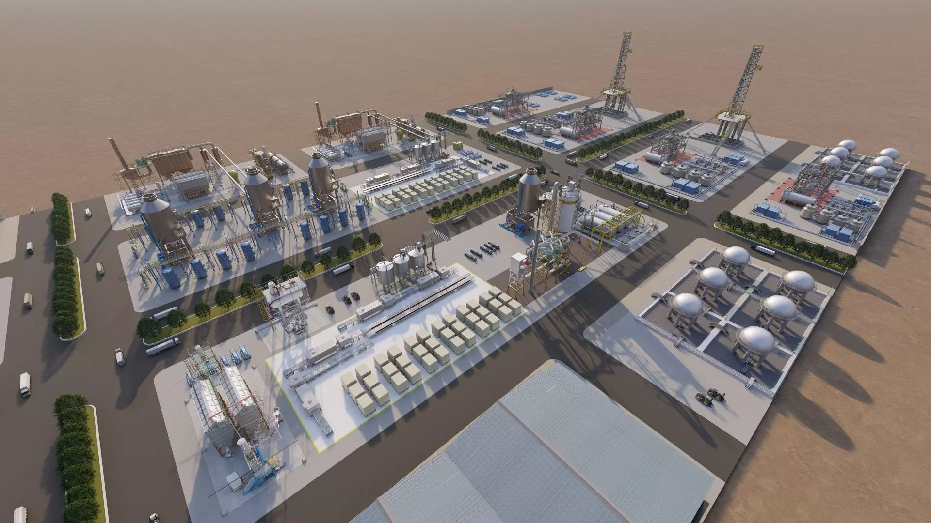 Industrial Factory-Petrochemical 3D model_4