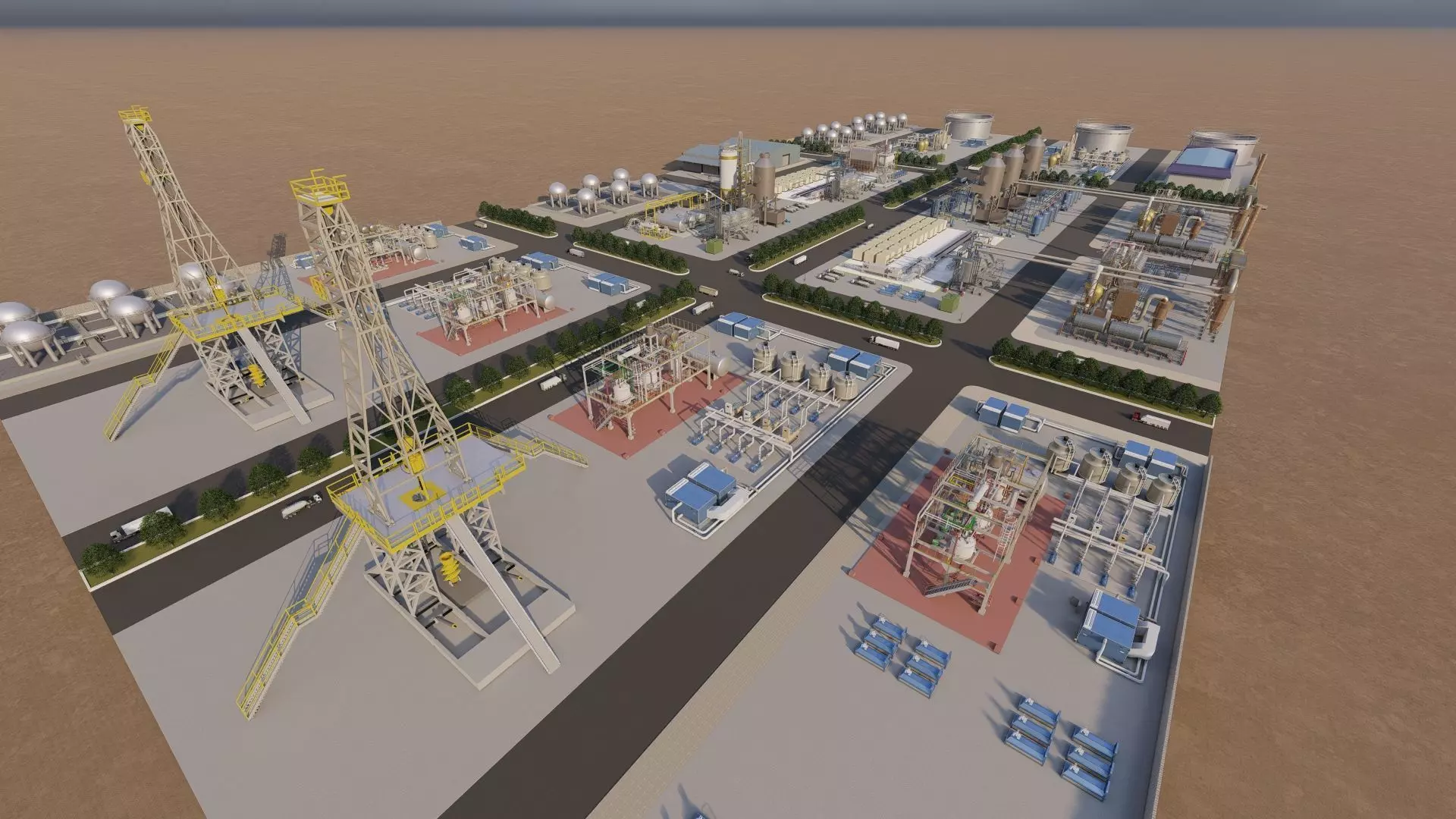 Industrial Factory-Petrochemical 3D model_14