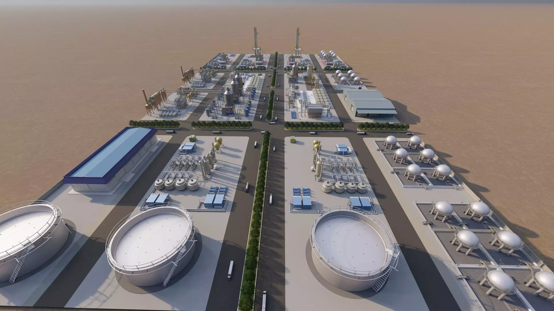 Industrial Factory-Petrochemical 3D model_3