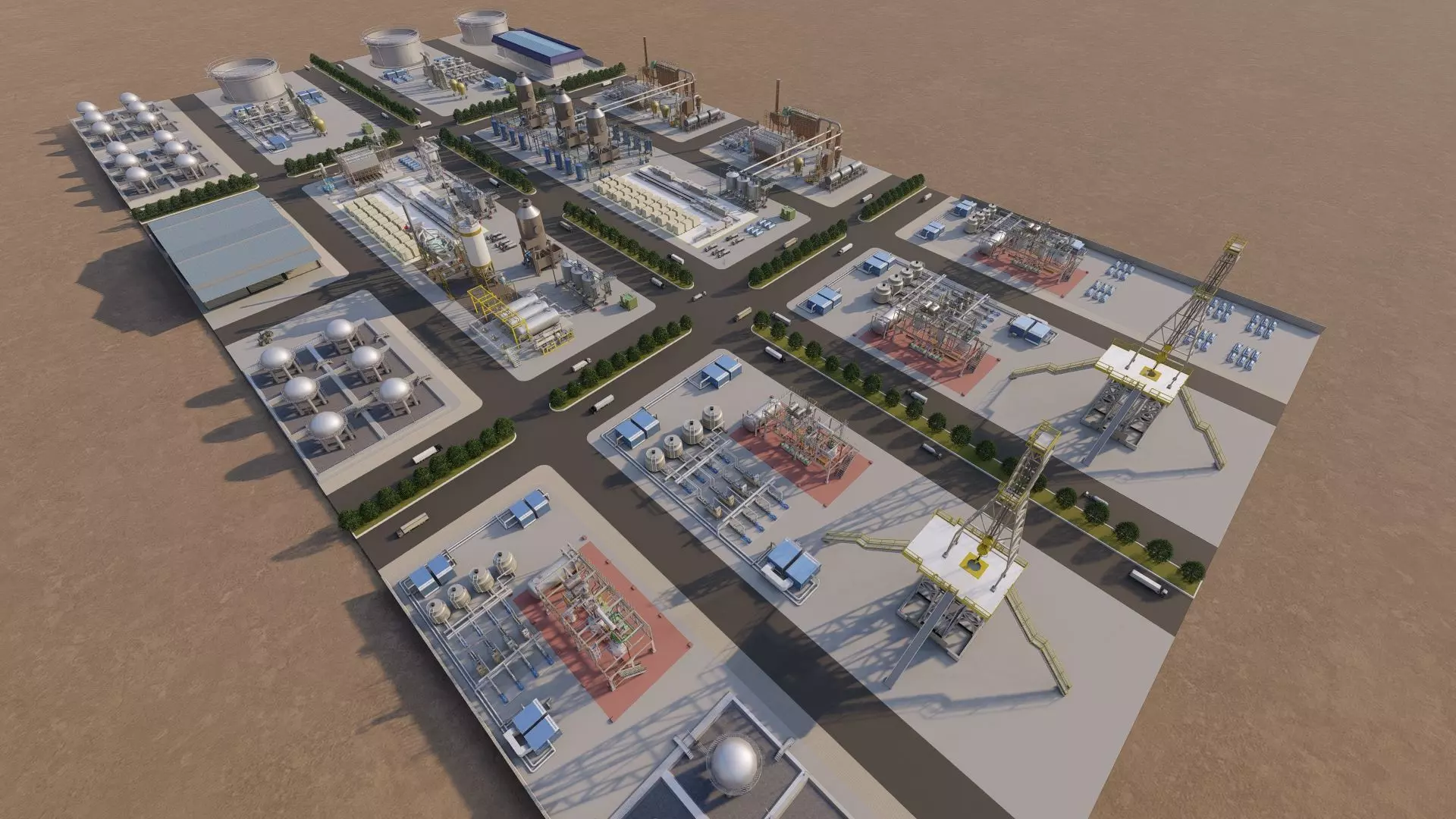 Industrial Factory-Petrochemical 3D model_12