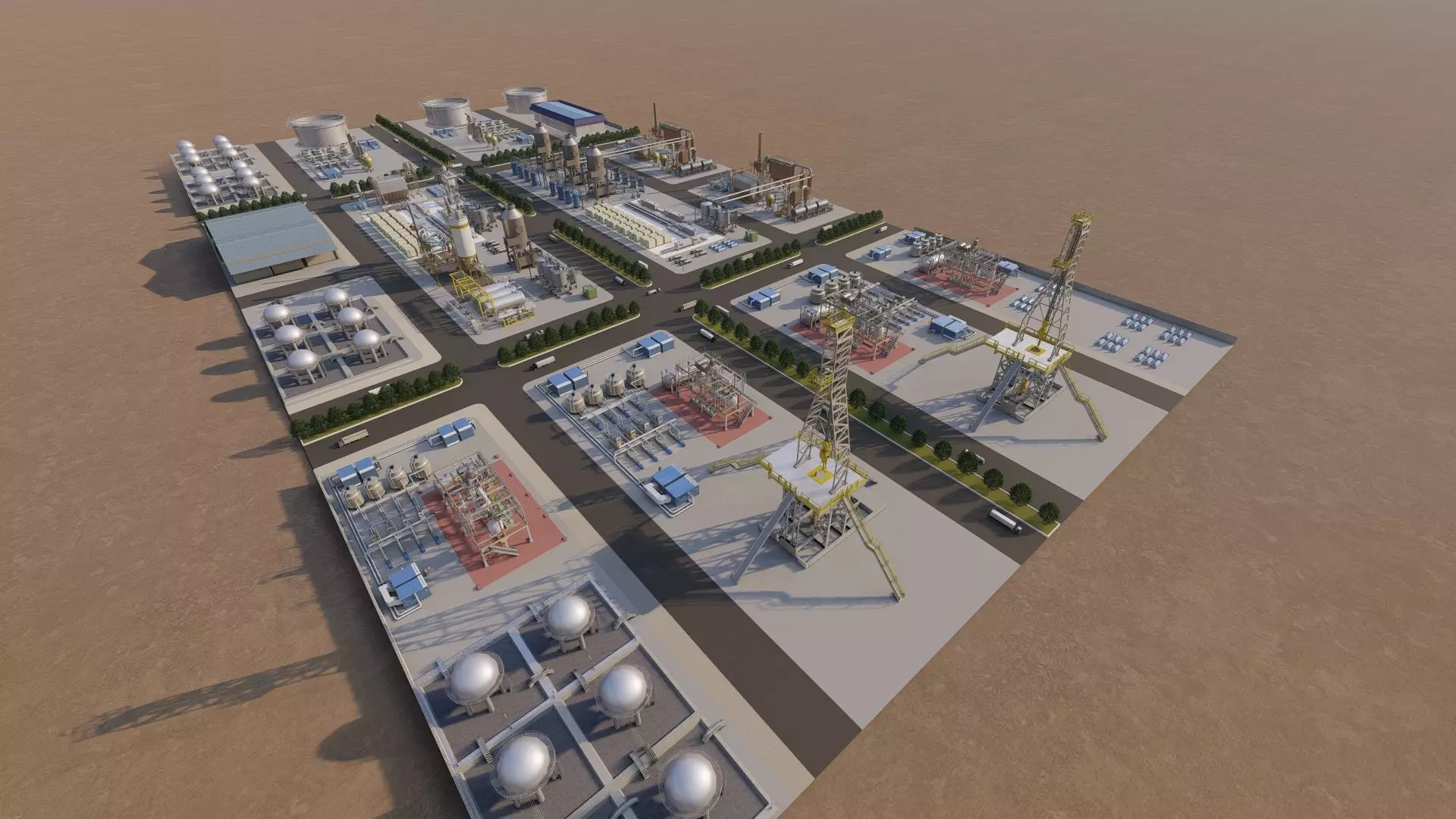 Industrial Factory-Petrochemical 3D model_5