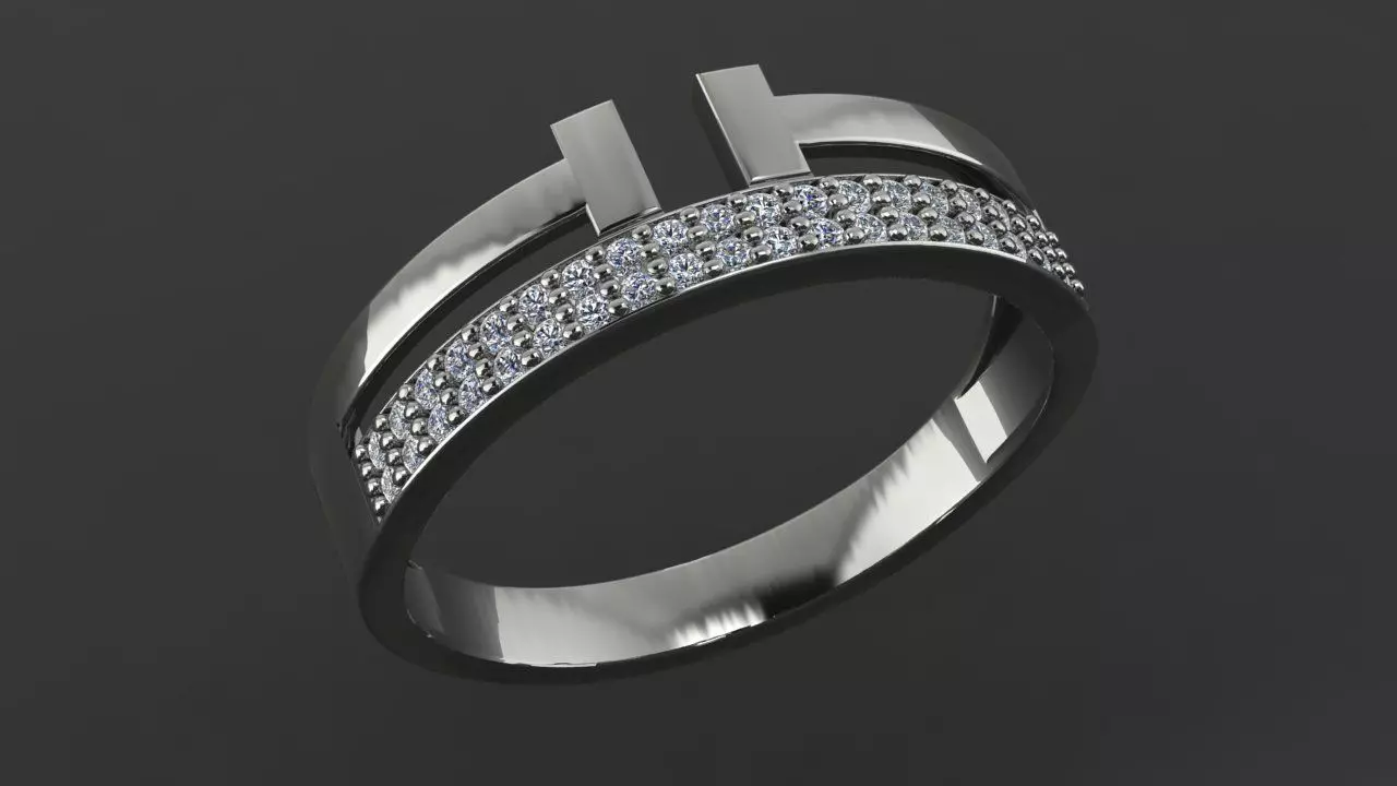 Ring Tiffany 3D print model_3