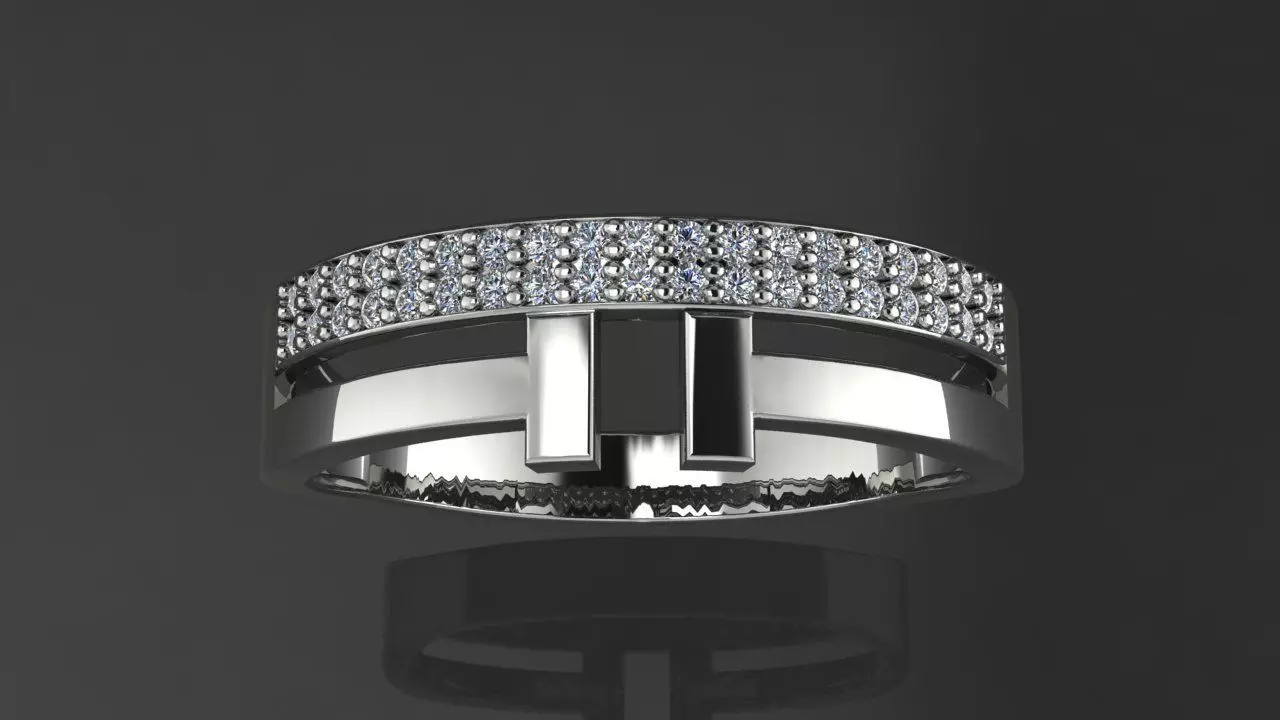 Ring Tiffany 3D print model_0