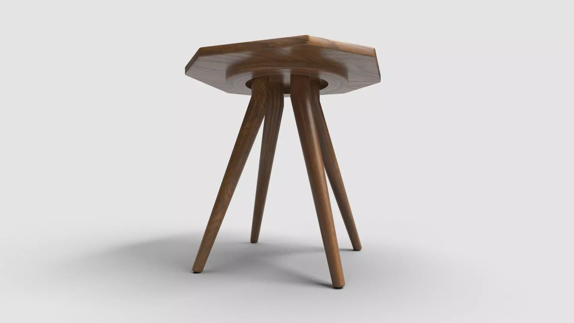 Octagon Table CG81 3D model_2