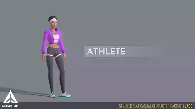 Stylized Flat Casual Character Pack-01 - JADE