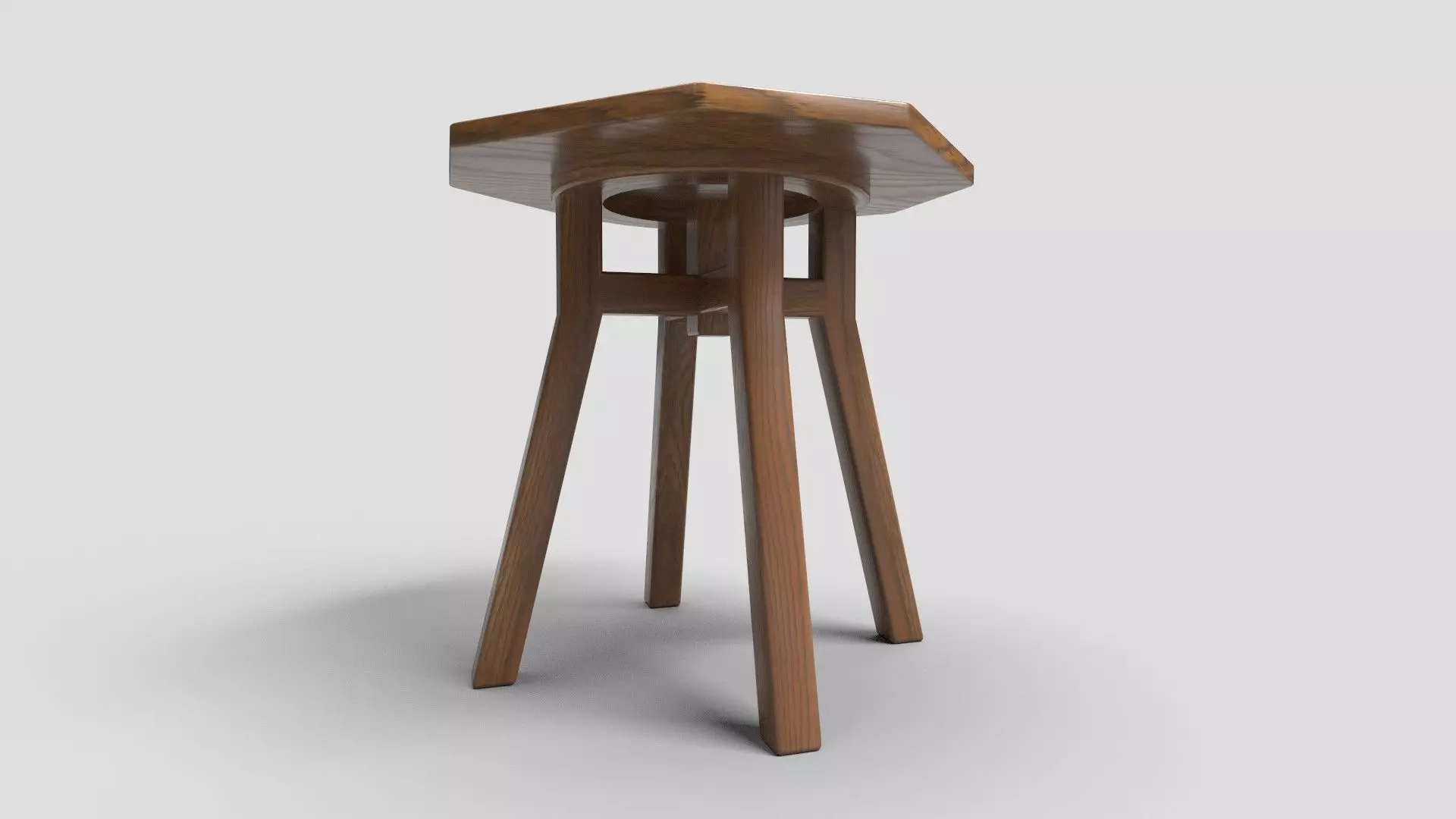 Octagon Table CG82 3D model_2