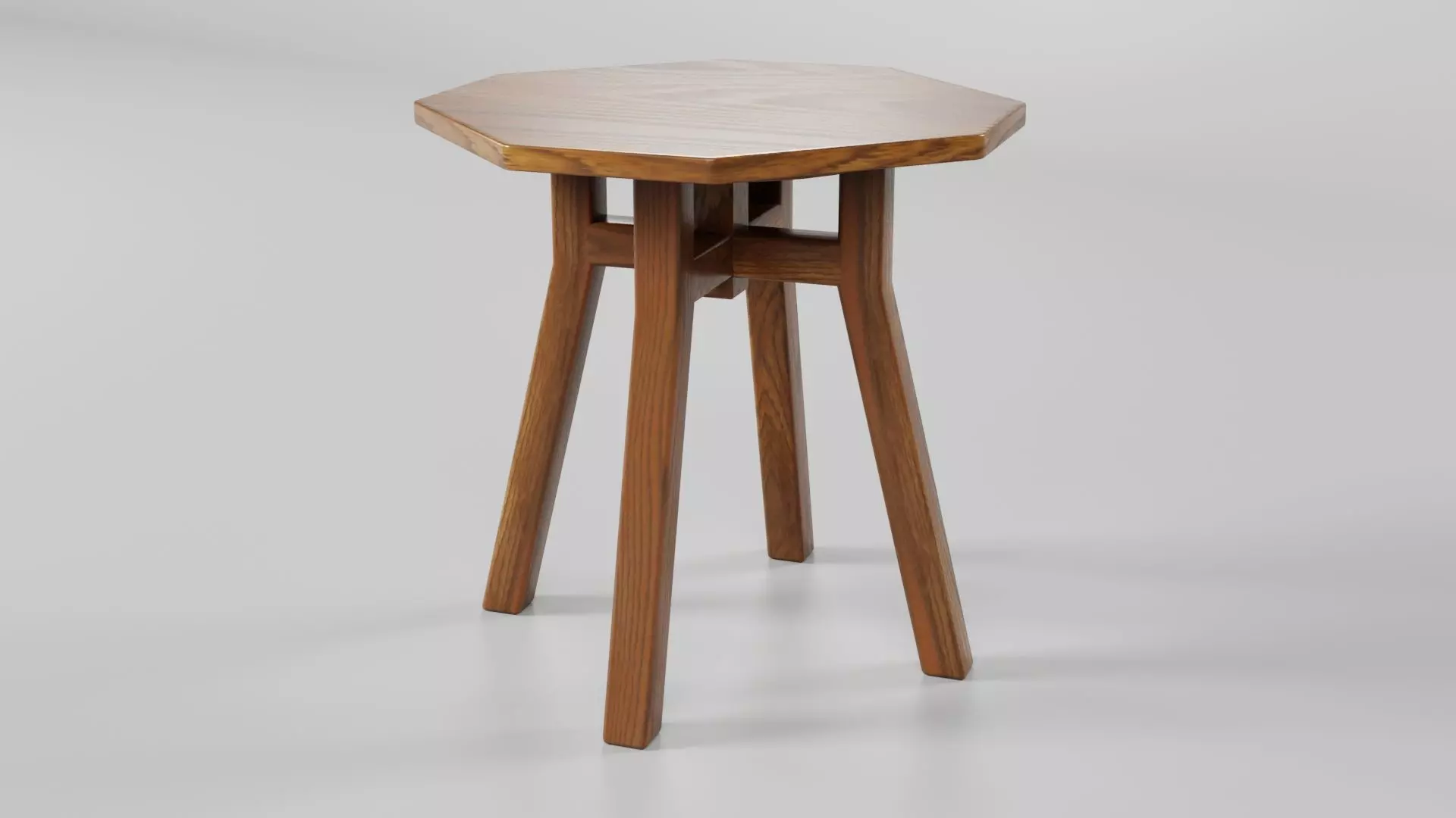 Octagon Table CG82 3D model_3