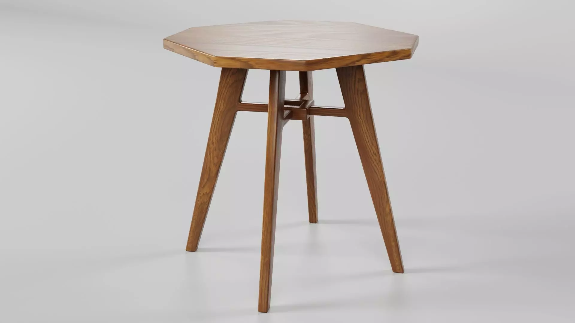 Octagon Table CG83 3D model_3