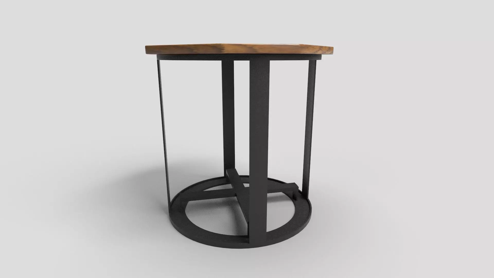 Octagon Table CG84 3D model_1