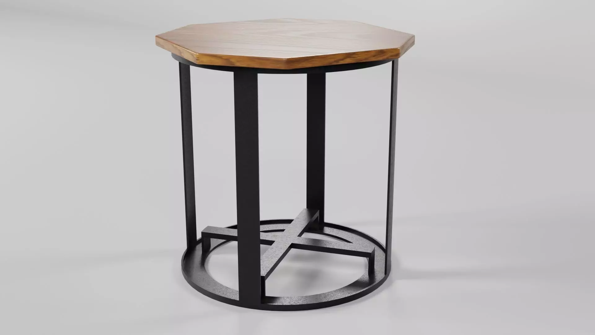 Octagon Table CG84 3D model_3
