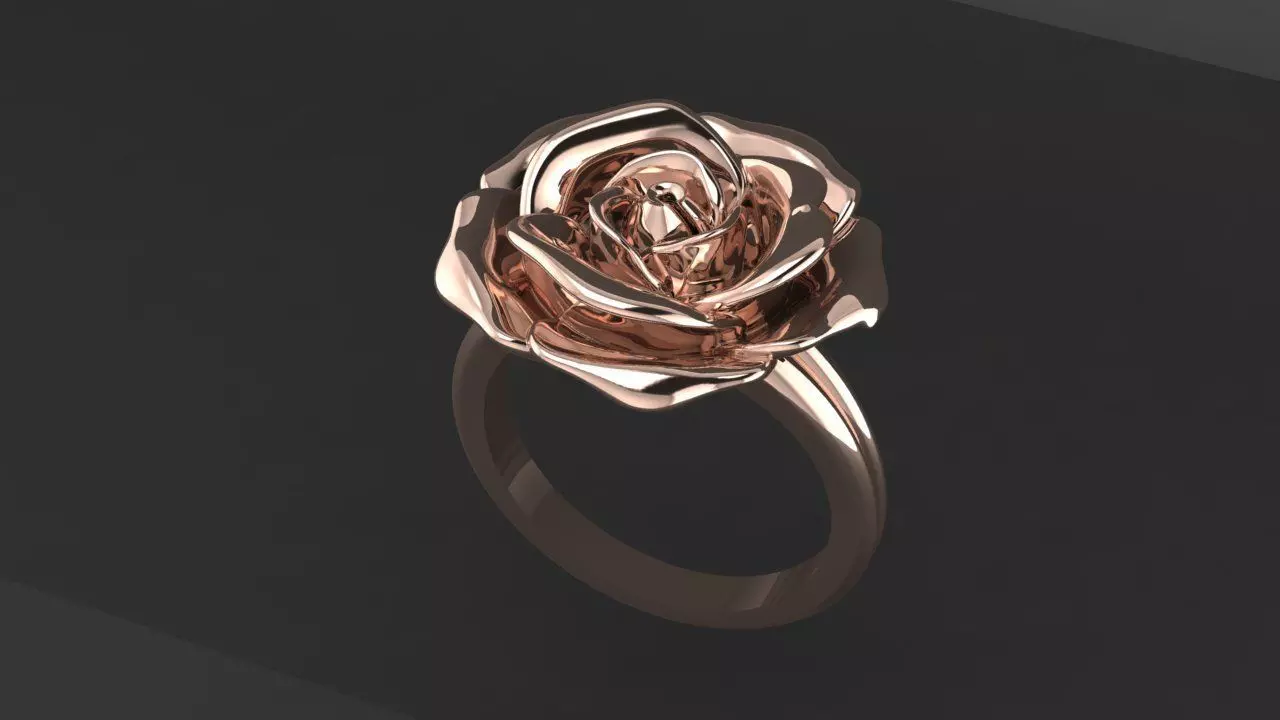 Rings Rosa  3D print model_0