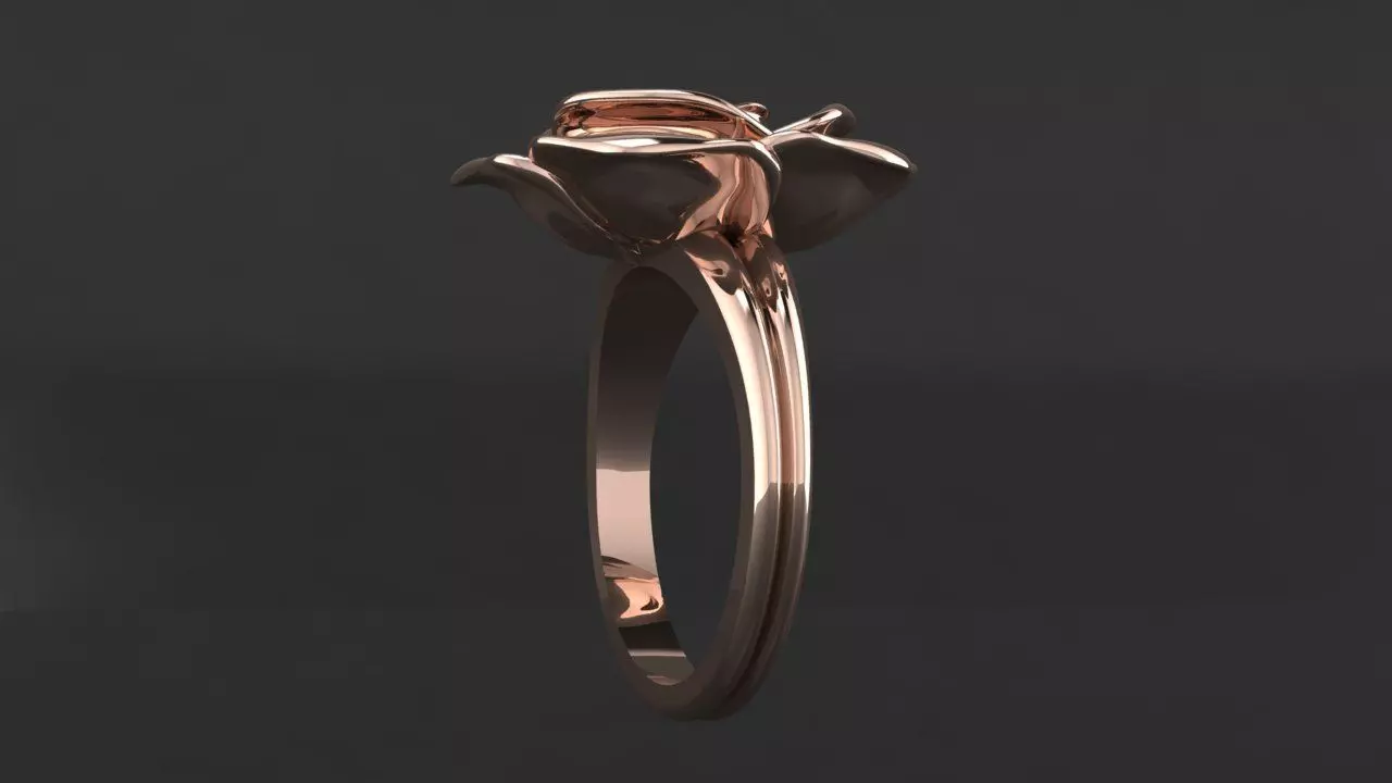Rings Rosa  3D print model_6