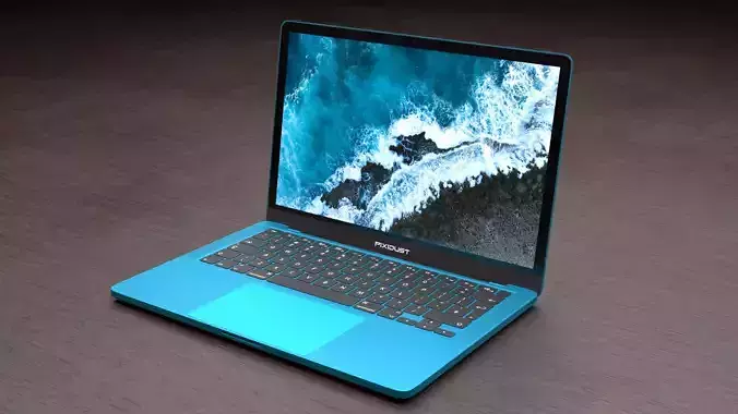 Modern Laptop - MacBook 3D model Modern Laptop - MacBook 3D model