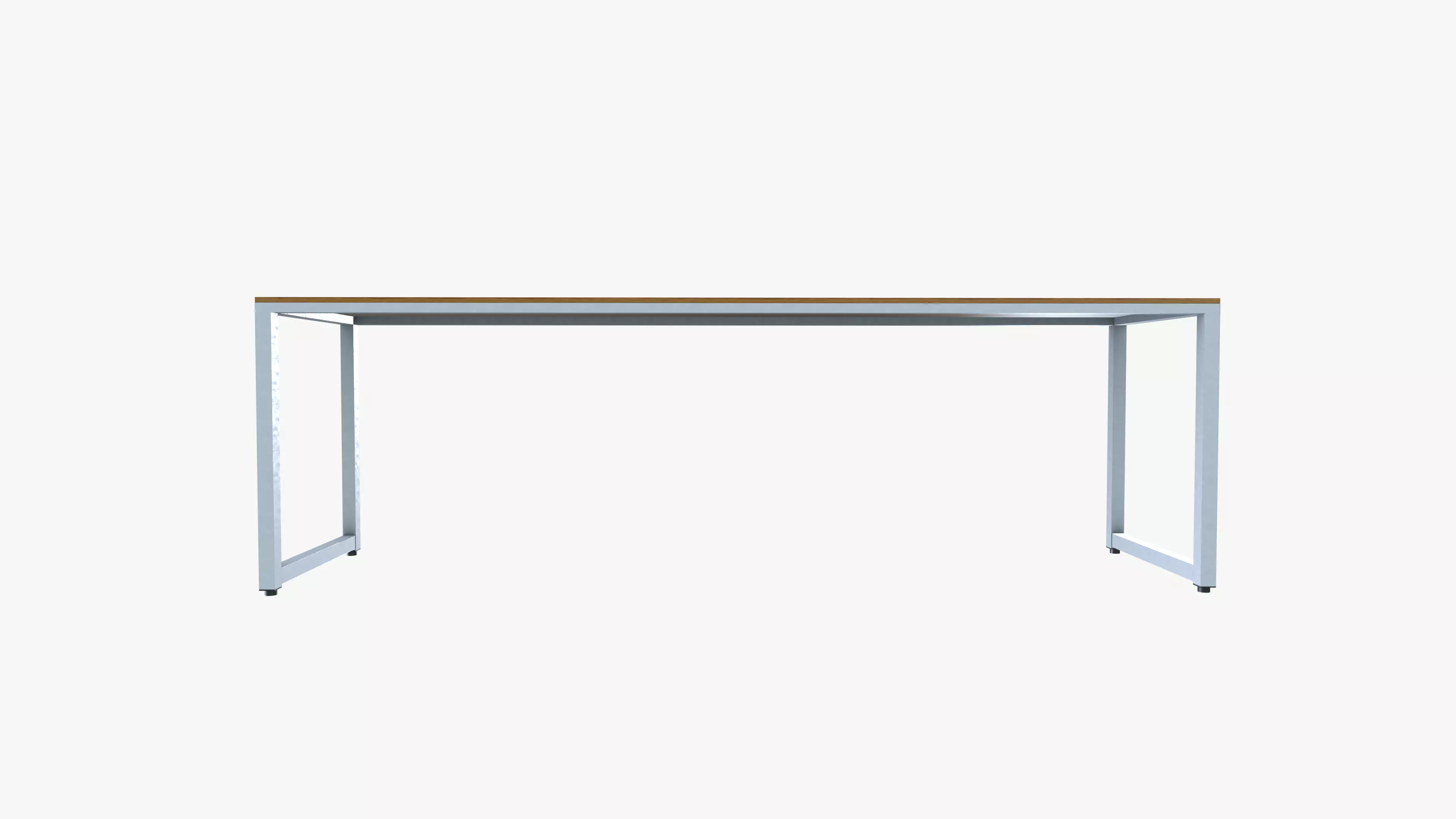 Metal Frame Desk 3D model_2