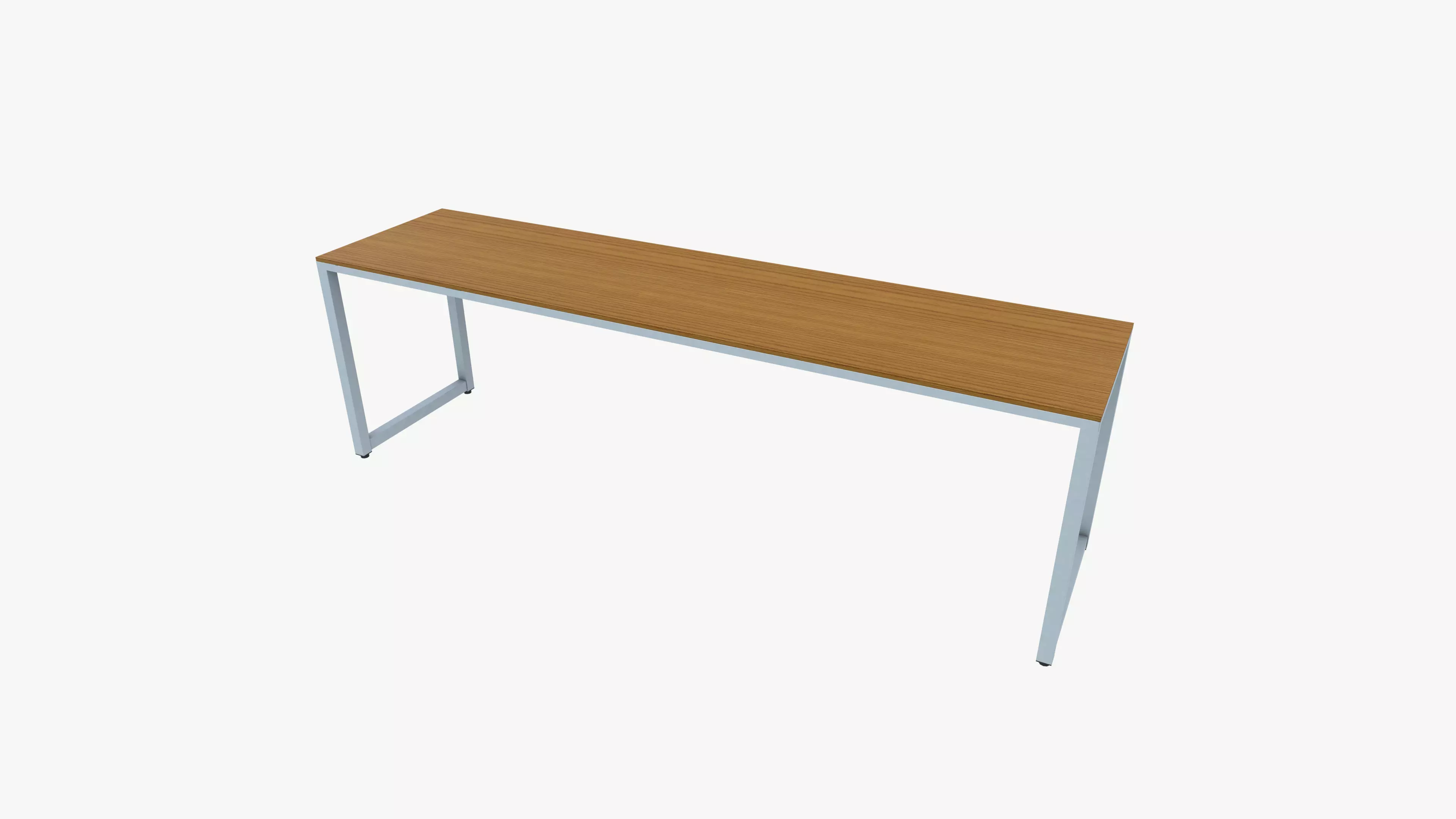 Metal Frame Desk 3D model_0