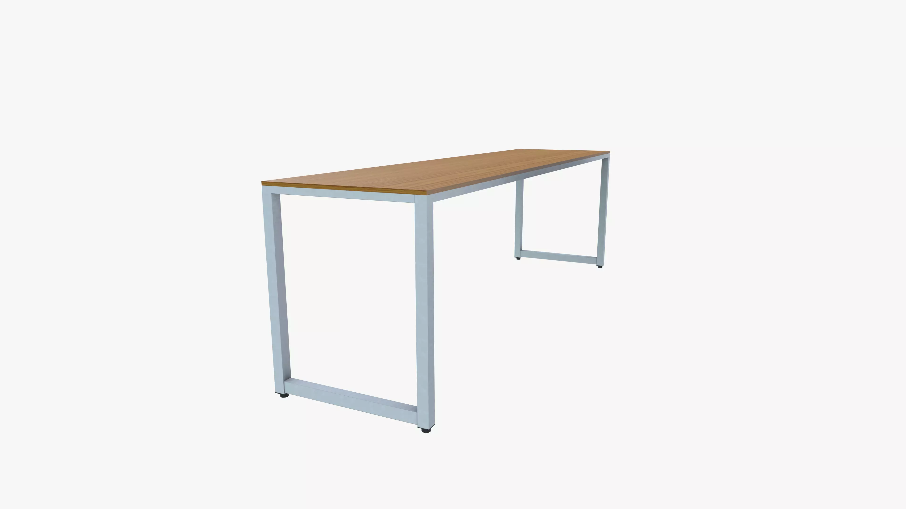 Metal Frame Desk 3D model_6