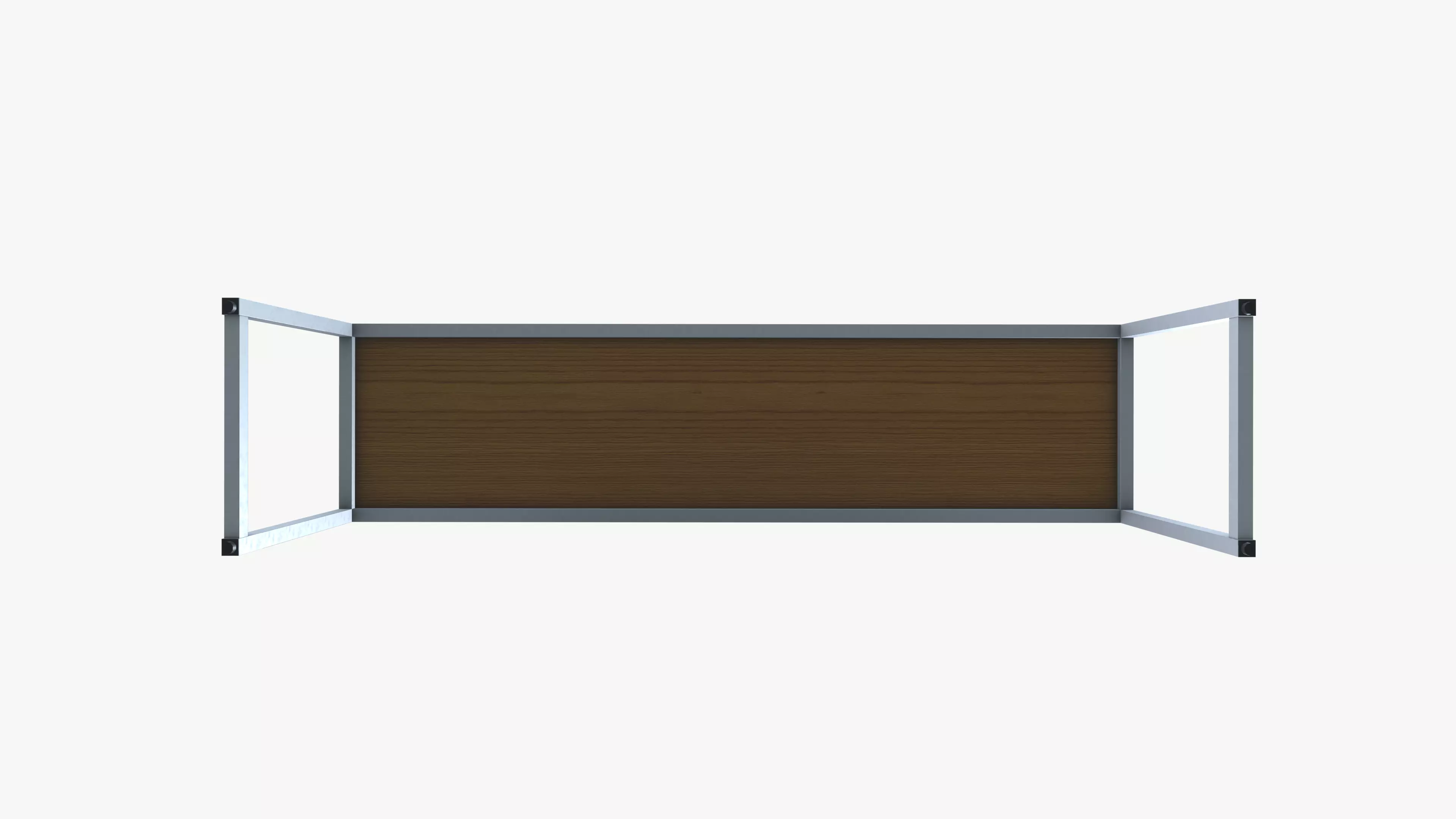 Metal Frame Desk 3D model_3