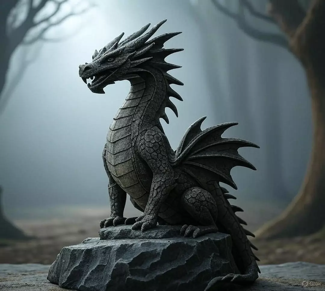 Crystal Guardian Dragon 3D print model_0