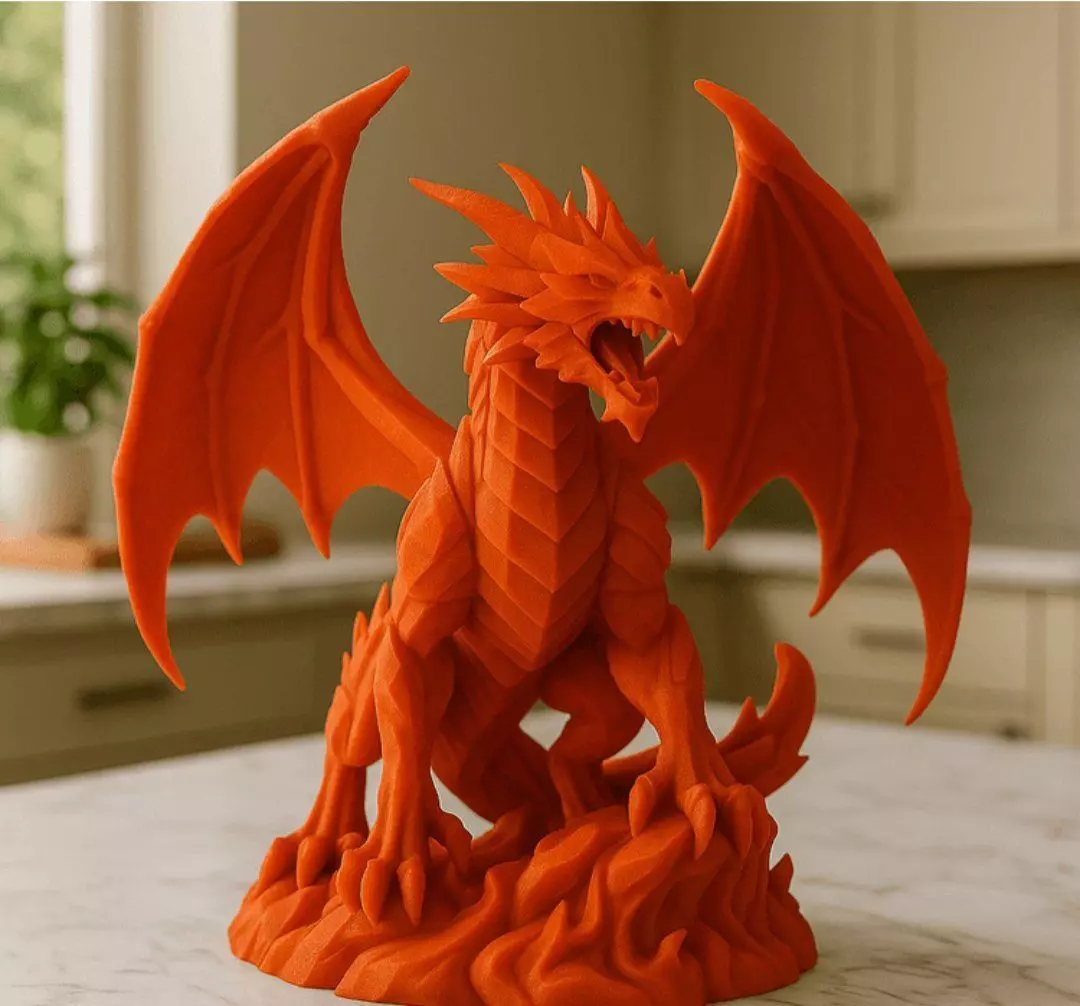 Crystal Guardian Dragon 3D print model_6