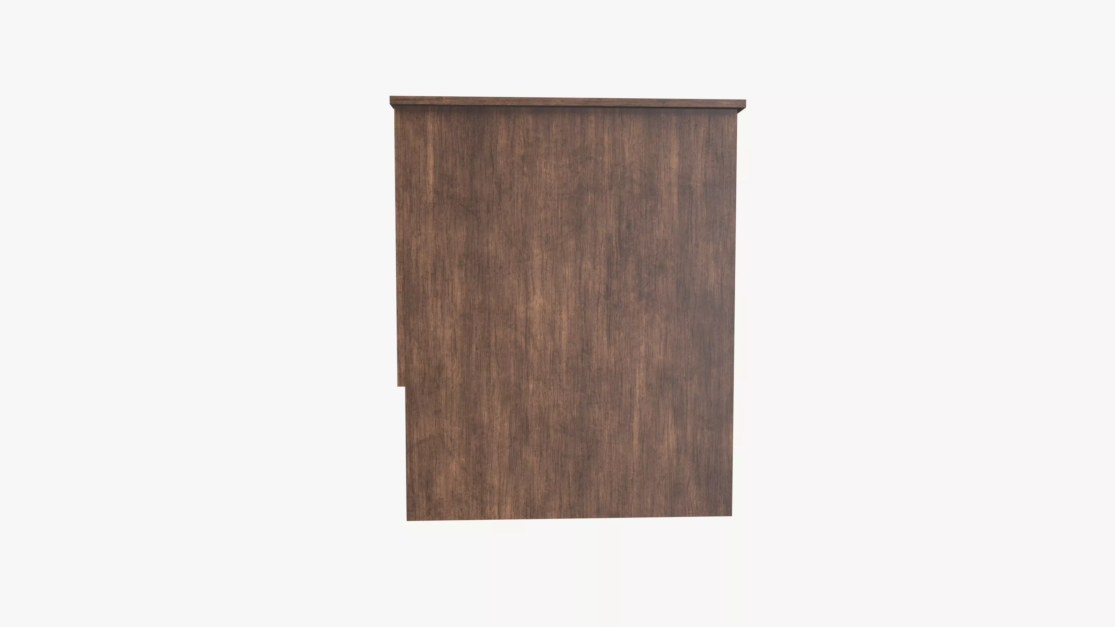 Pedestal Wooden Office Desk 3D model