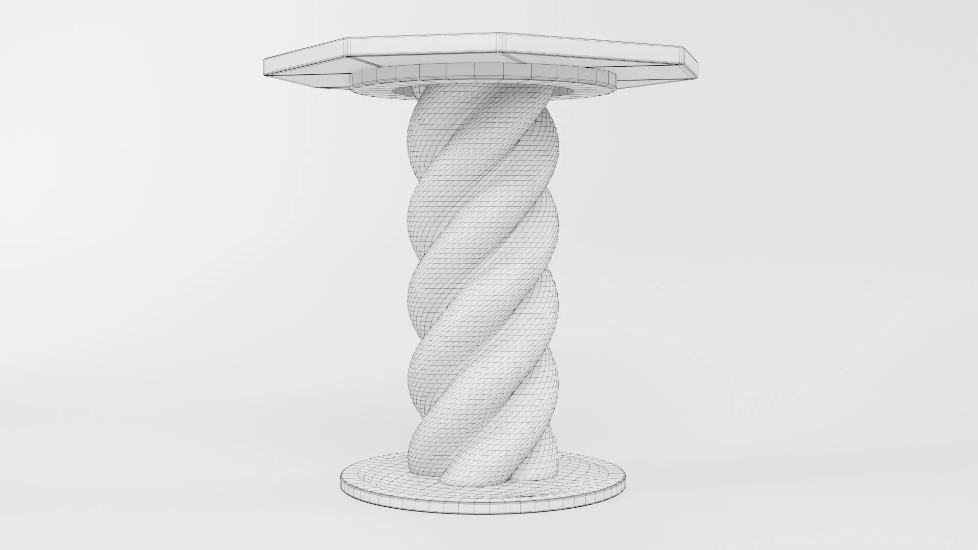 Octagon Table CG89 3D model_5