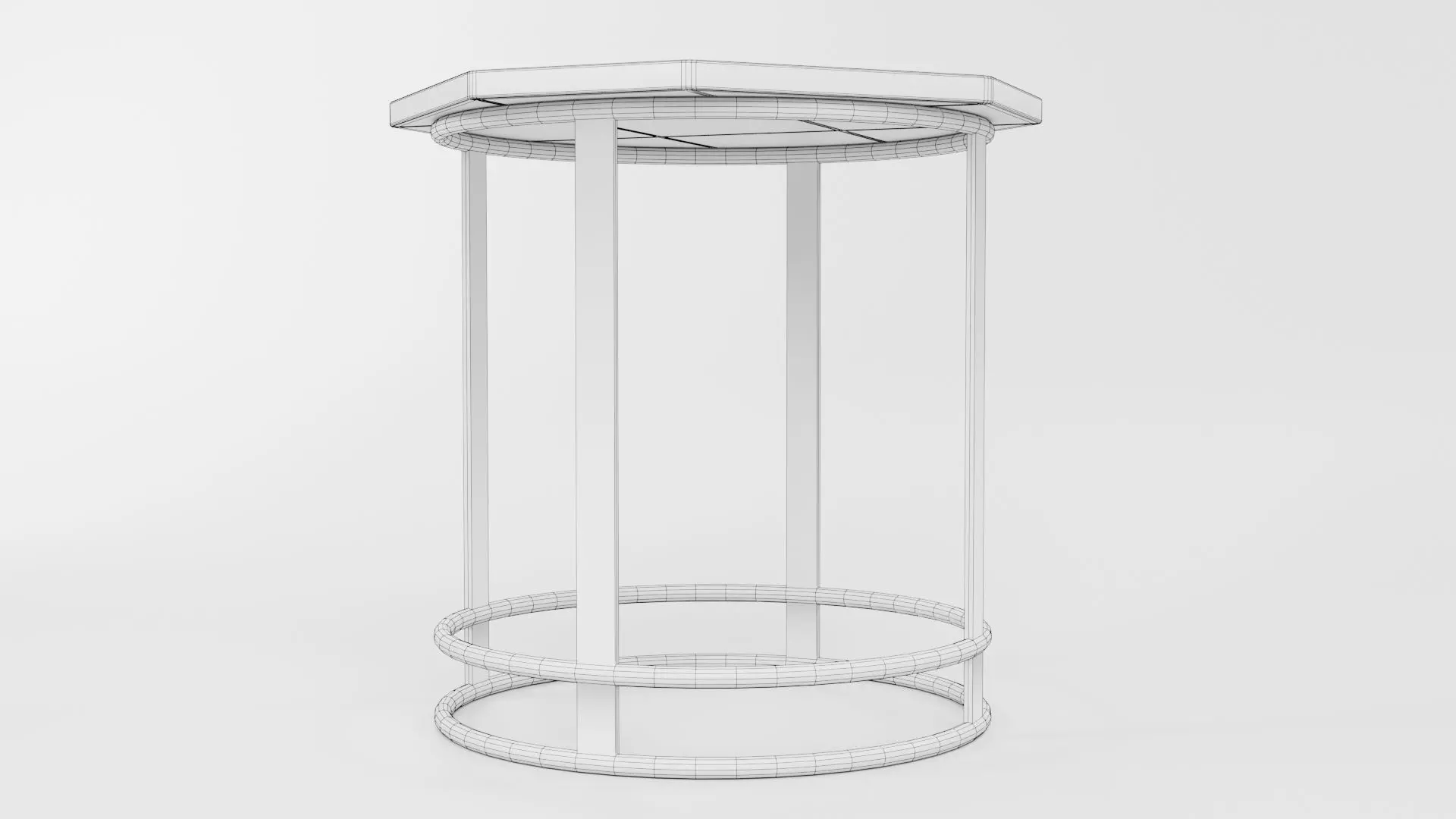 Octagon Table CG90 3D model_5
