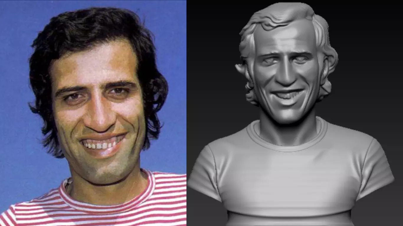 Kemal Sunal Bustu 3D Model 3D print model