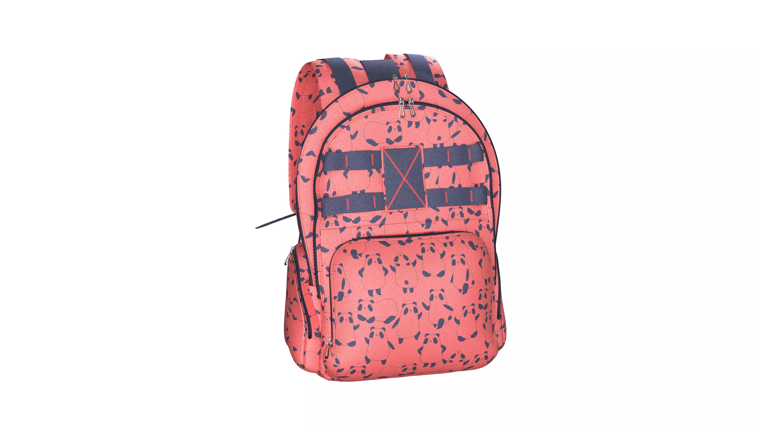 Printed School Bag 3D model_1