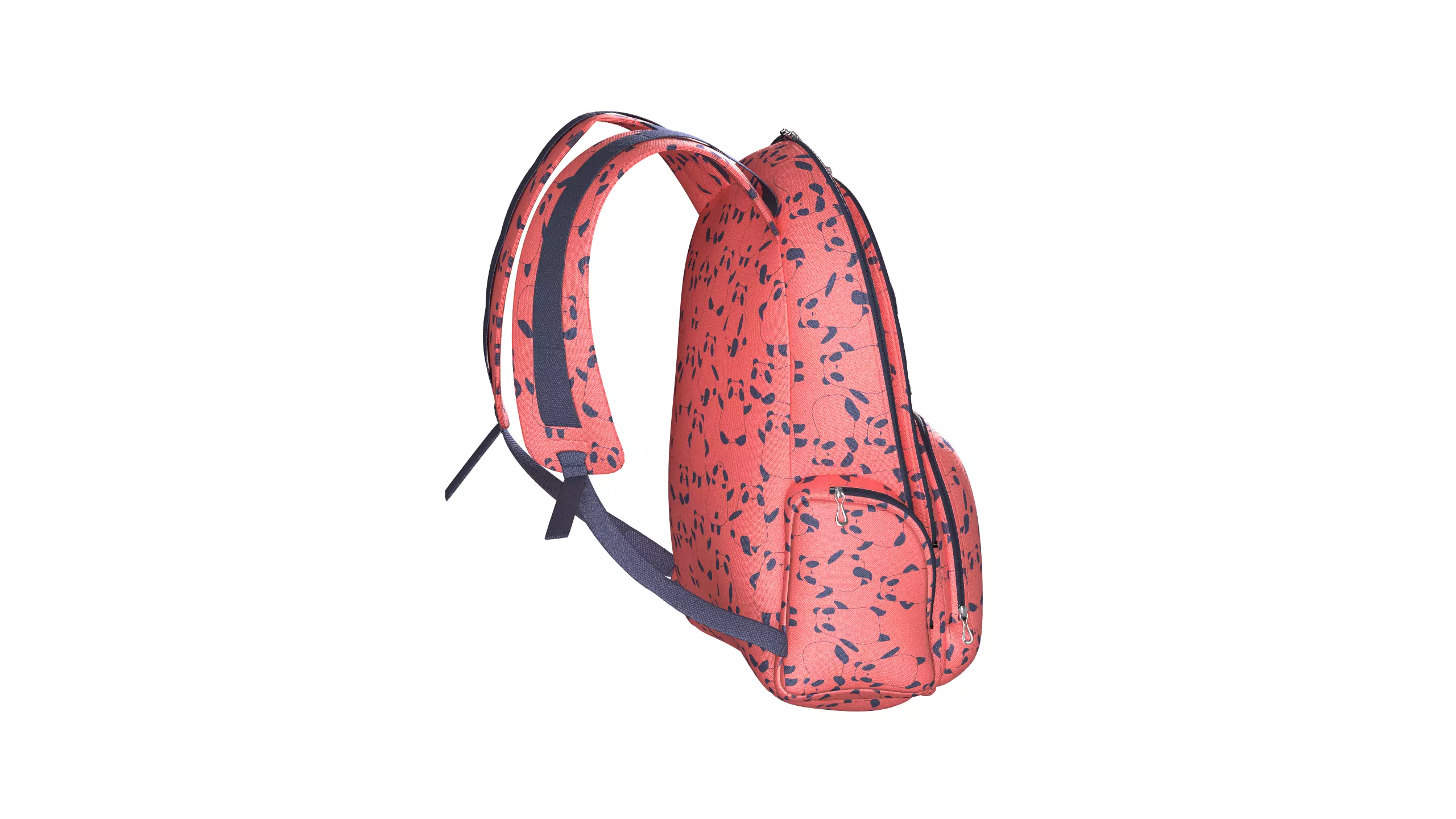 Printed School Bag 3D model_3