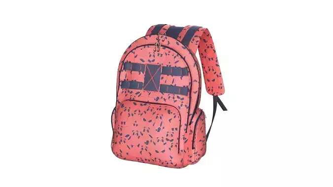 Printed School Bag 3D model Printed School Bag 3D model