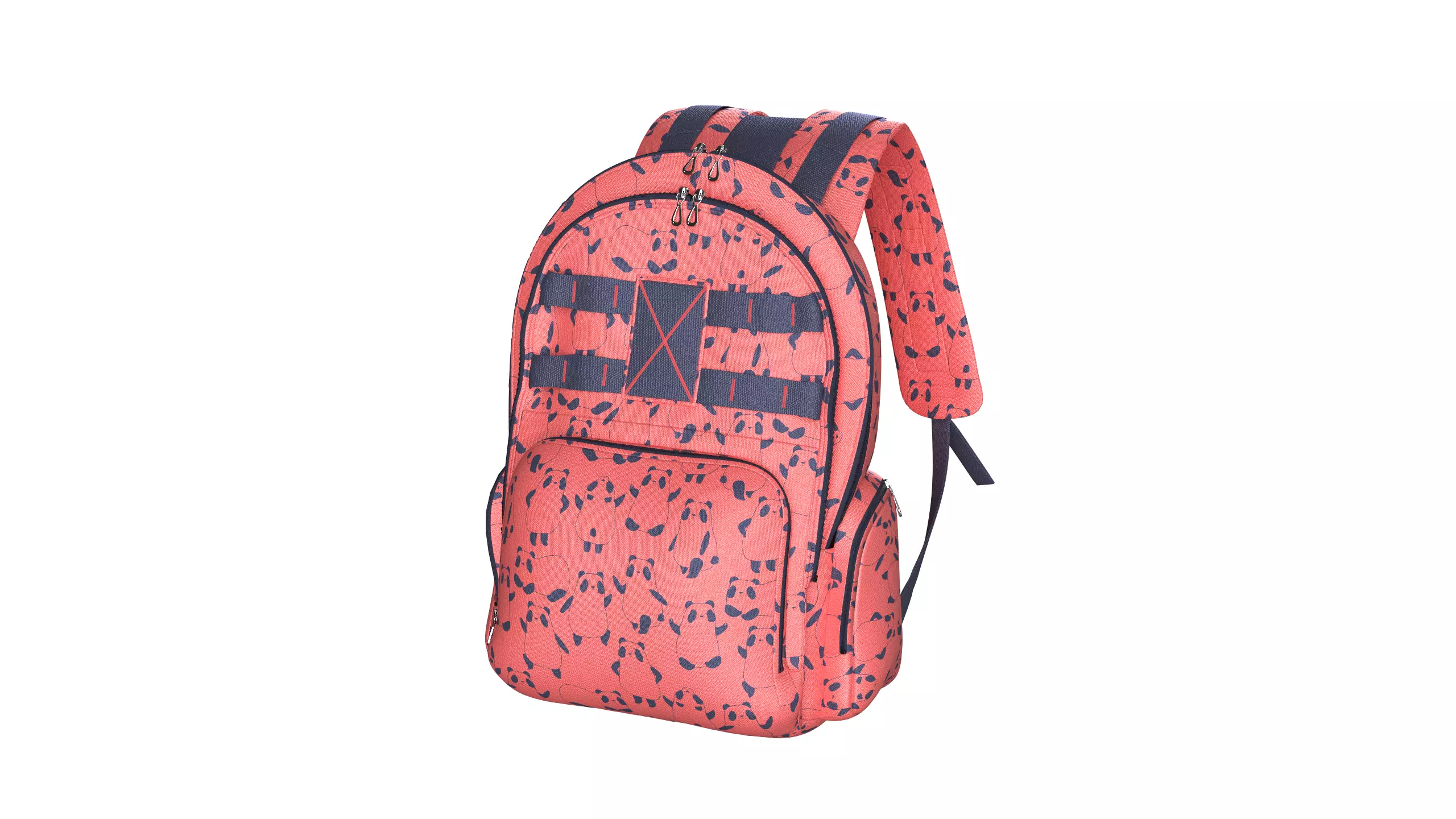 Printed School Bag 3D model_0