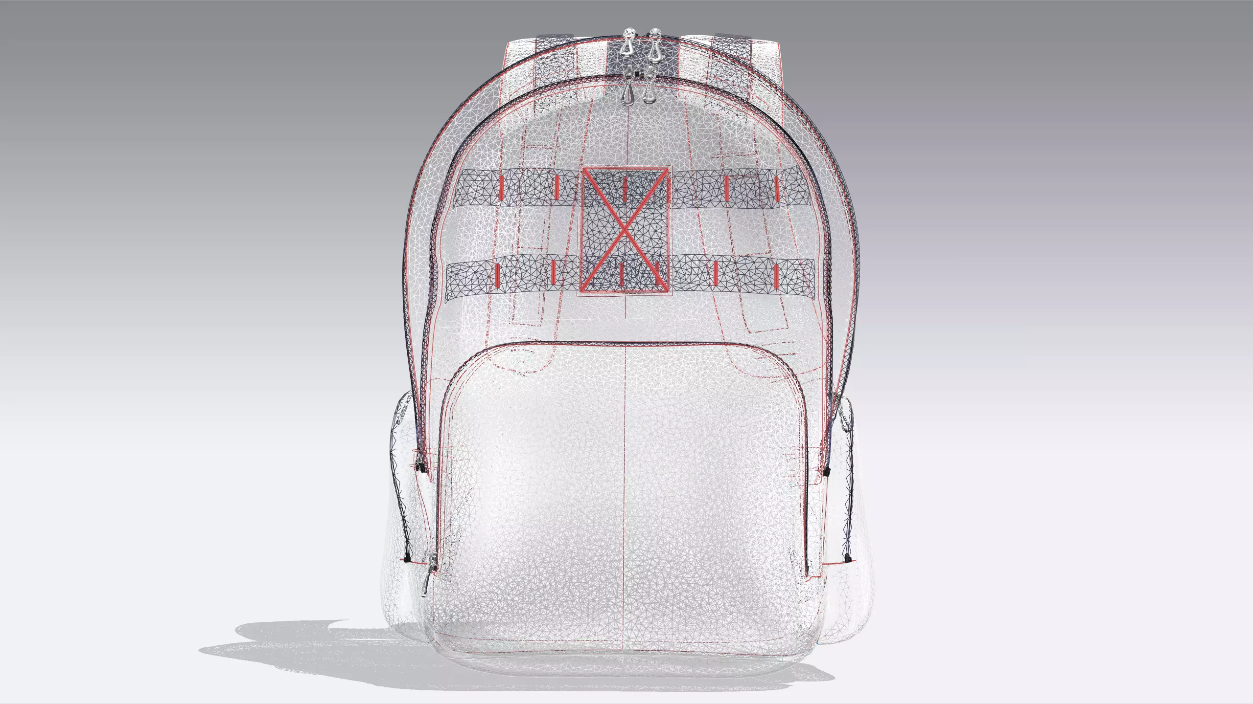 Printed School Bag 3D model_8