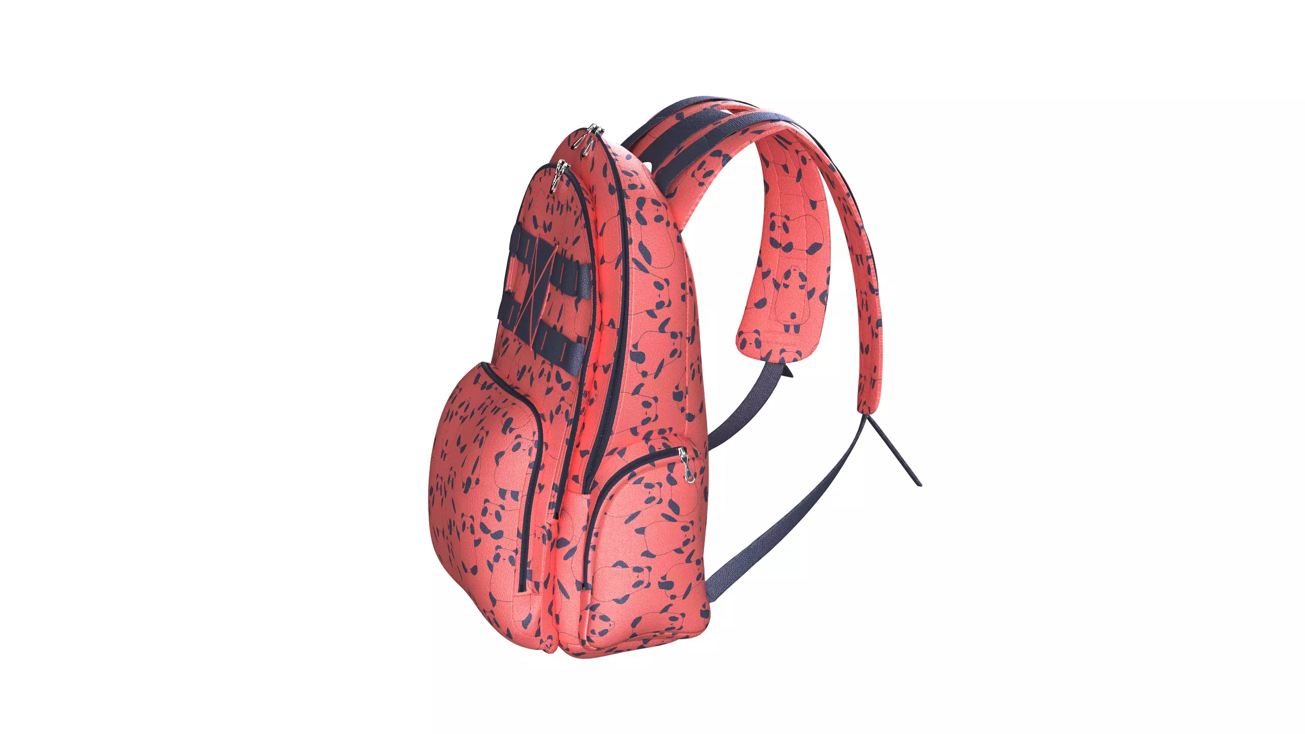 Printed School Bag 3D model_7